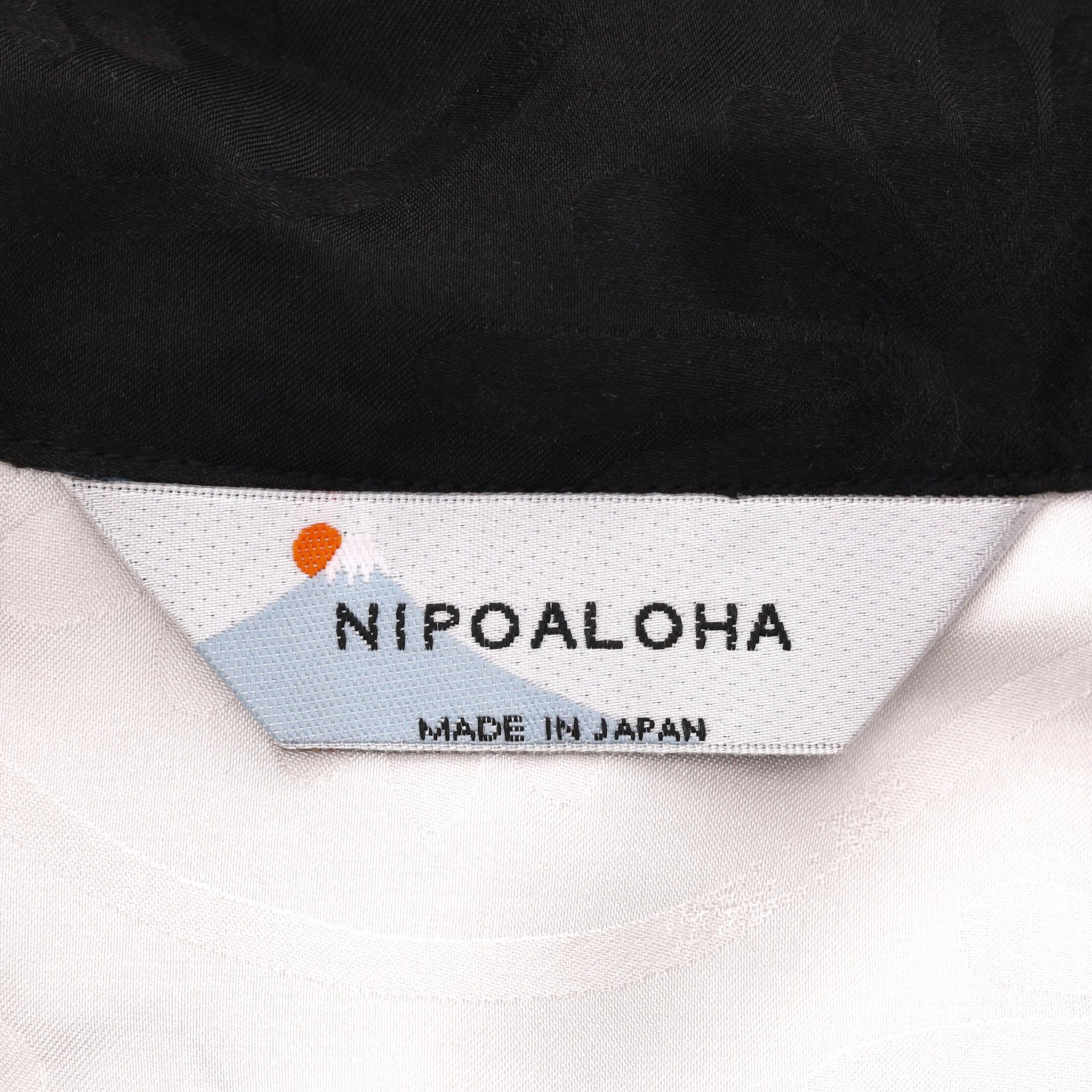 Men's Nipoaloha Colour-Block Silk Jacquard Shirt For Sale