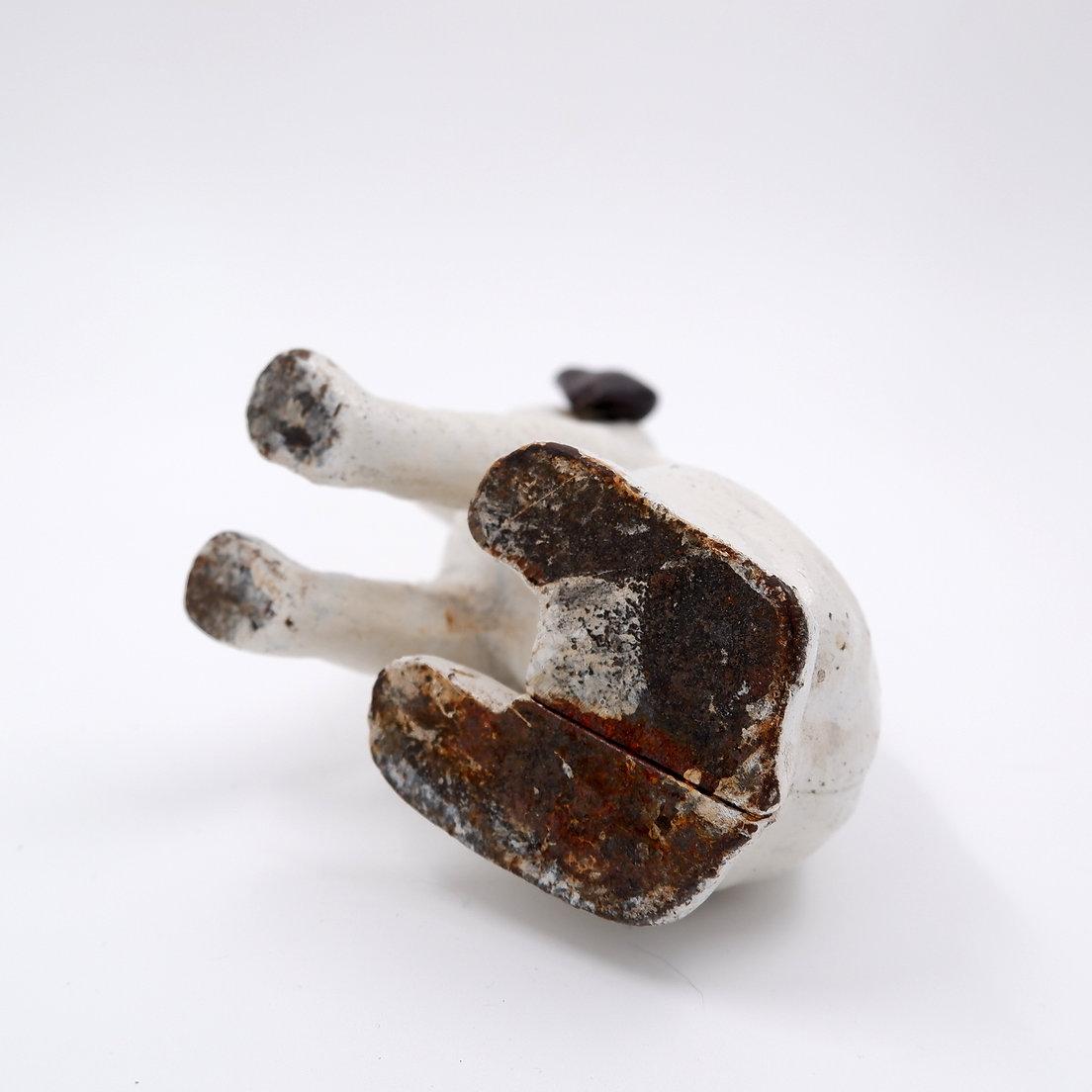 Nipper dog cast iron piggy bank 