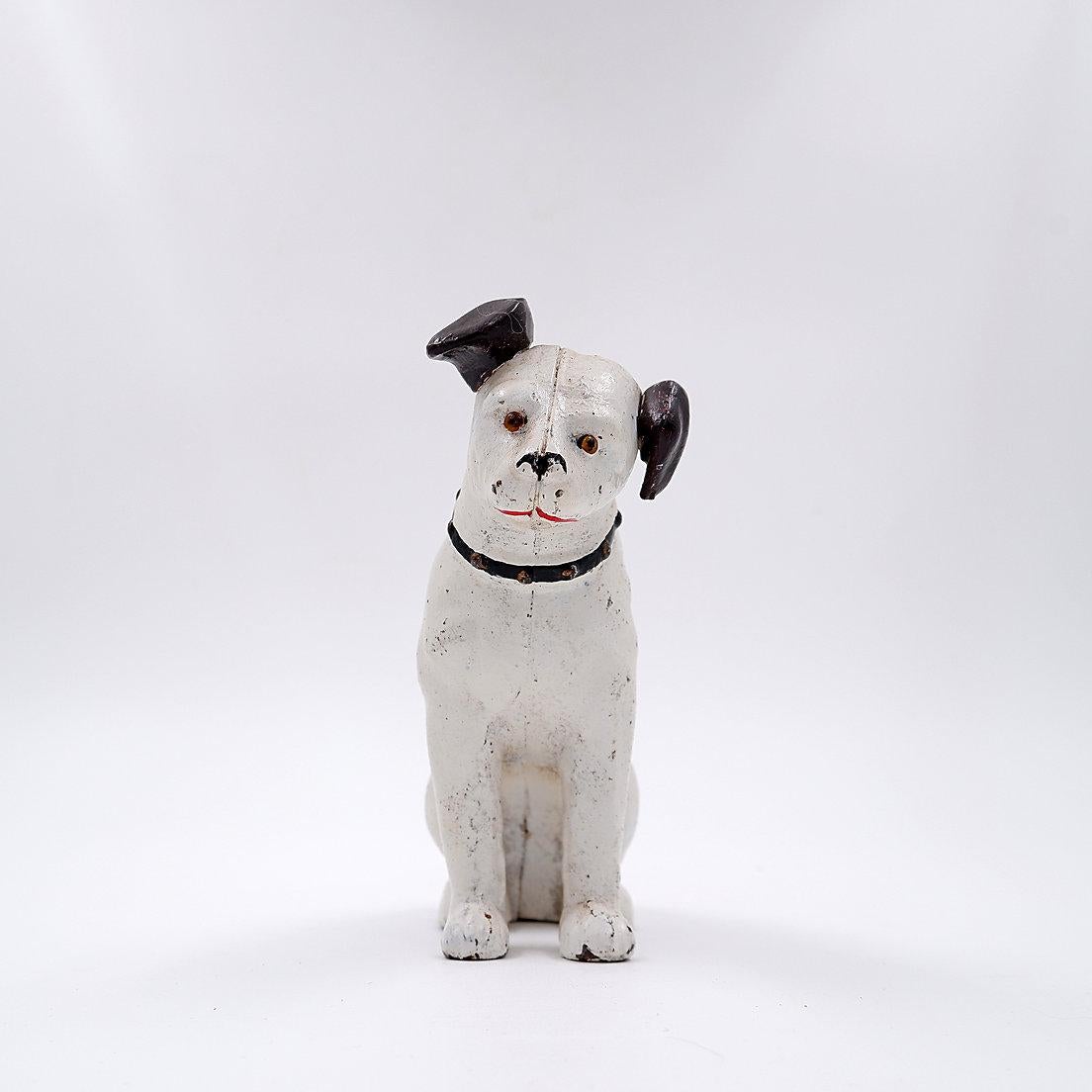 Nipper dog cast iron piggy bank 