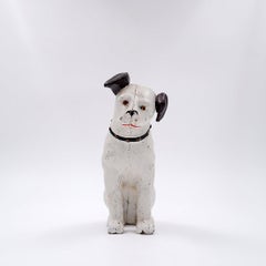 Nipper dog cast iron piggy bank "La voix de son maître" gramophone advertising