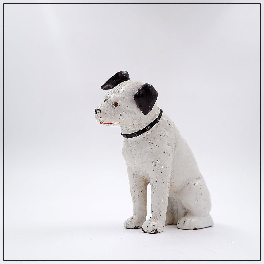 Iron Nipper dog cast iron piggy bank 