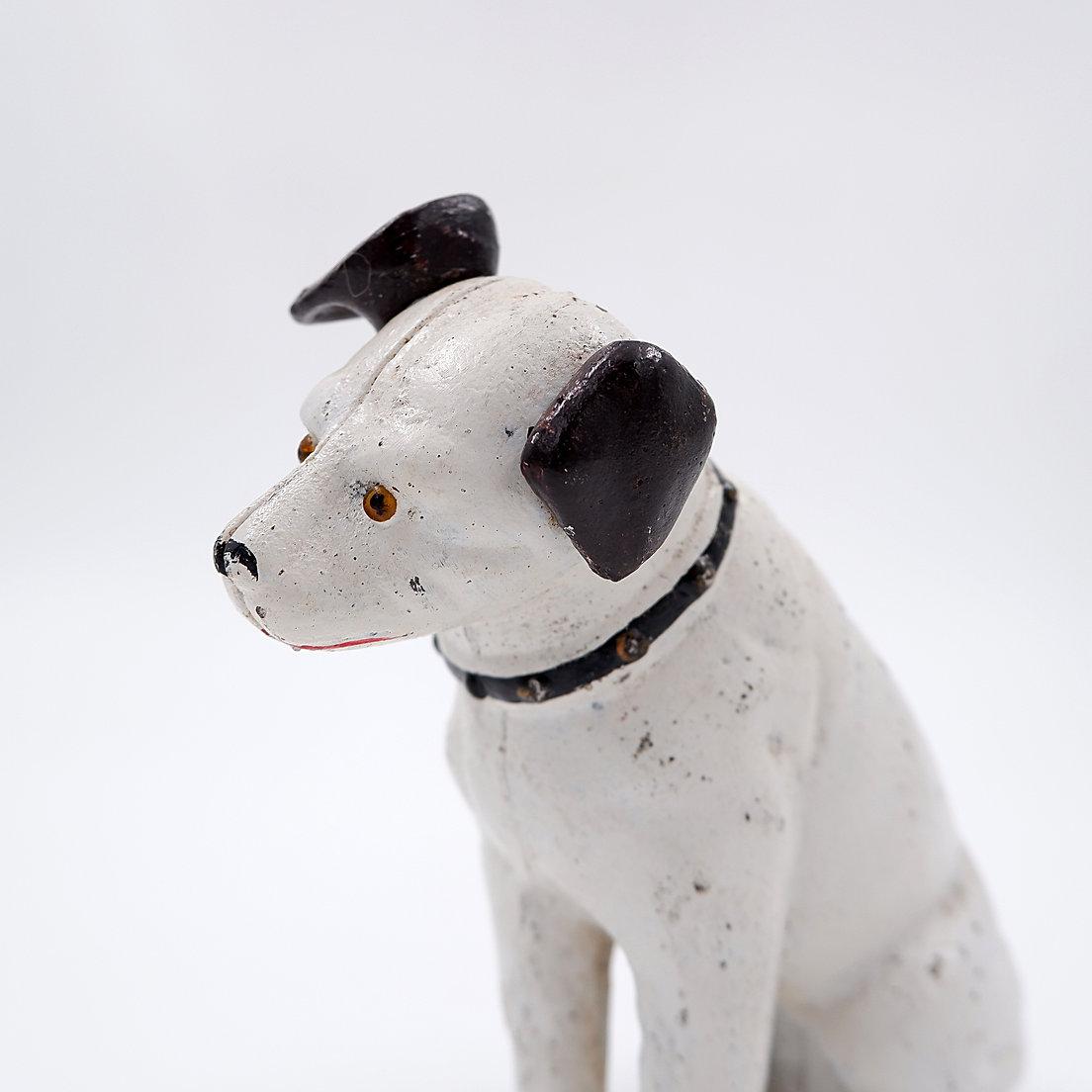 Nipper dog cast iron piggy bank 