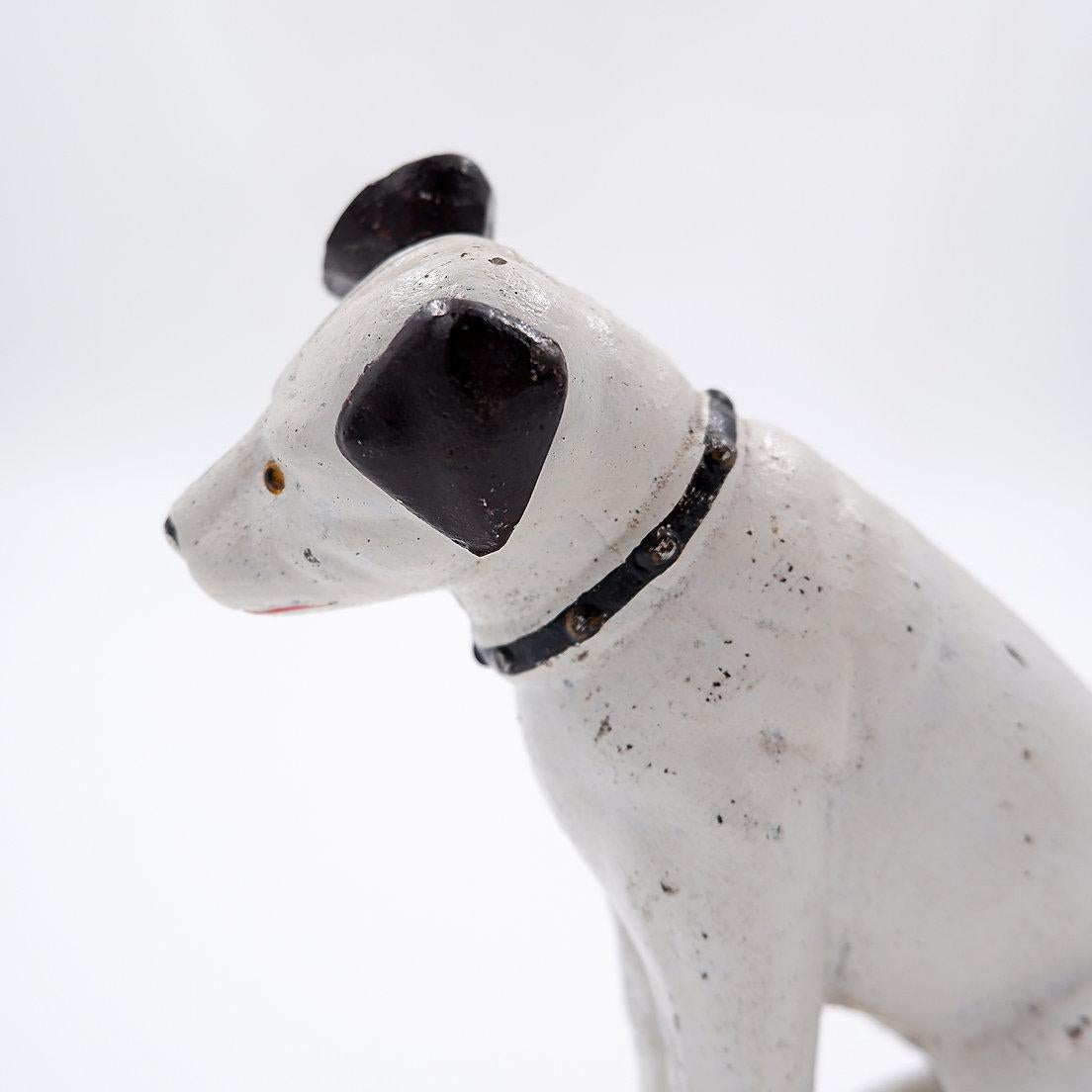Nipper dog cast iron piggy bank 