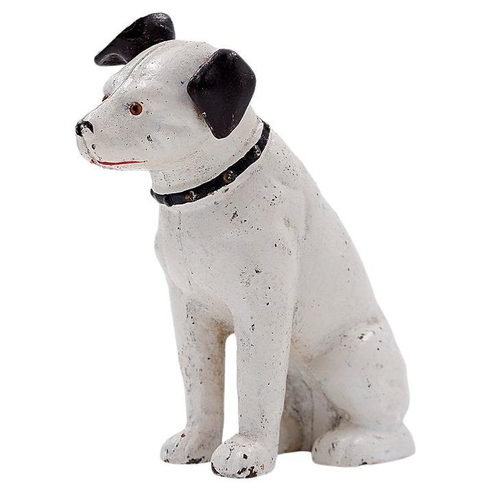 Nipper dog cast iron piggy bank "La voix de son maître" gramophone advertising For Sale