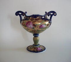 NIPPON - Vaso in ceramica dorata e dipinta a mano in stile Art Nouveau - CIRCA 1920