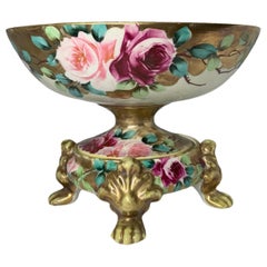 Nippon Hand Painted Porcelain Bowl Centerpiece