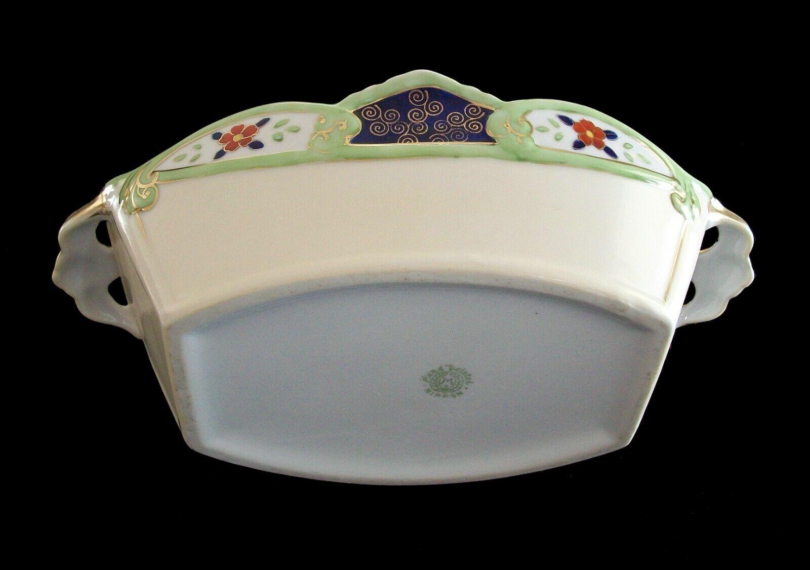 XX secolo Nippon, Morimura Bros., Antica ciotola da centro dipinta a mano, Giappone, 1911-21 ca. in vendita