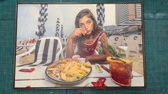 Peinture Nir Hadar, Fish and Chips sur bois ou plexiglas