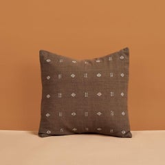Nira Choco Organic Cotton Handloom Pillow in Geometric Patterns