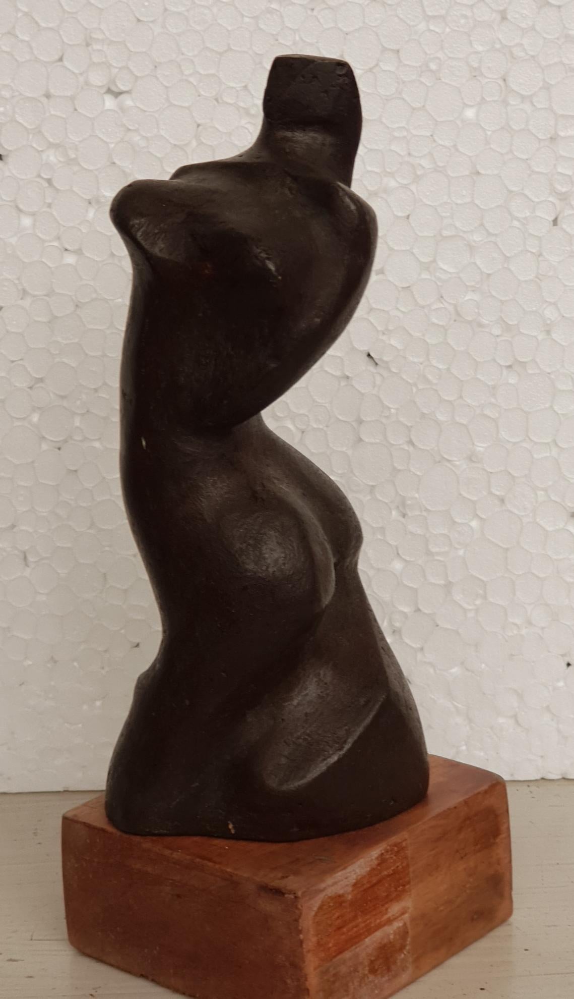 Niranjan Pradhan Nude Sculpture - Bronze Sculpture, Nude, Brown by Modern Indian Sculptor "In Stock"