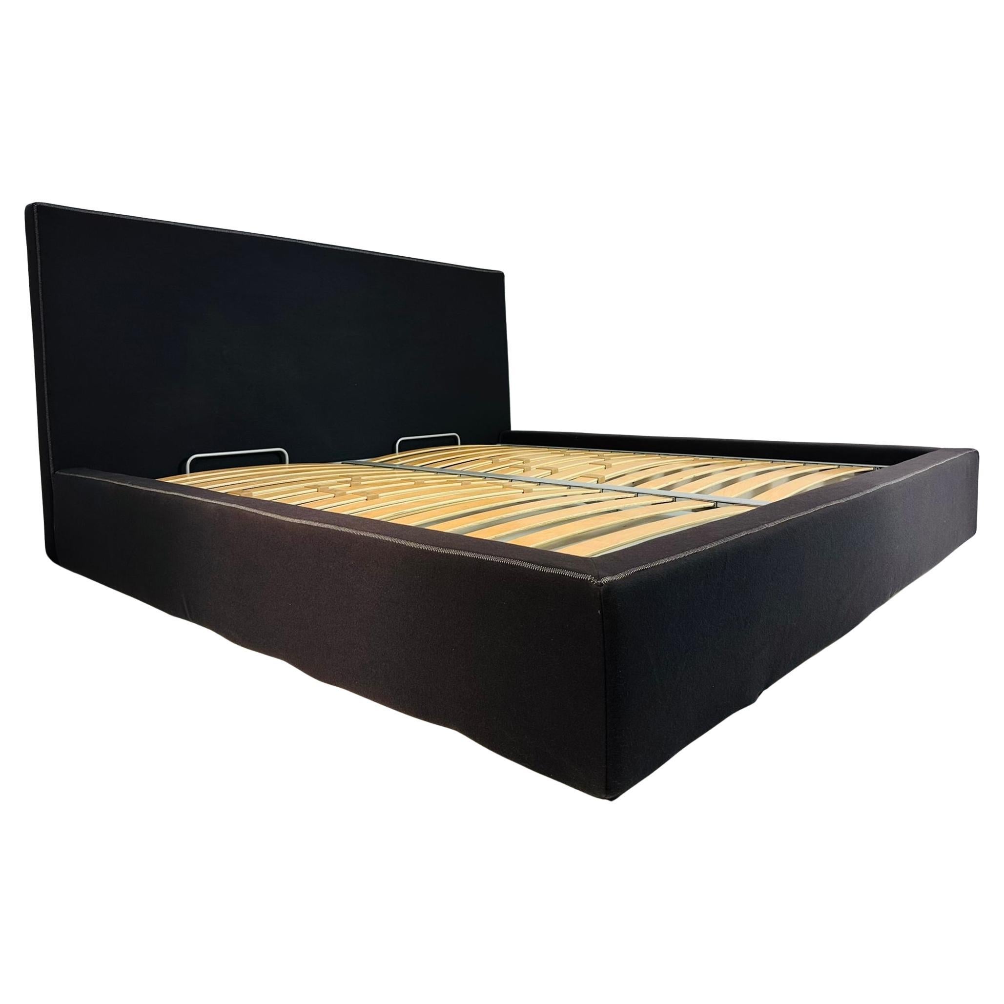 Letto Nirvana King Size di Emaf Progetti per Zanotta, Made in italy.