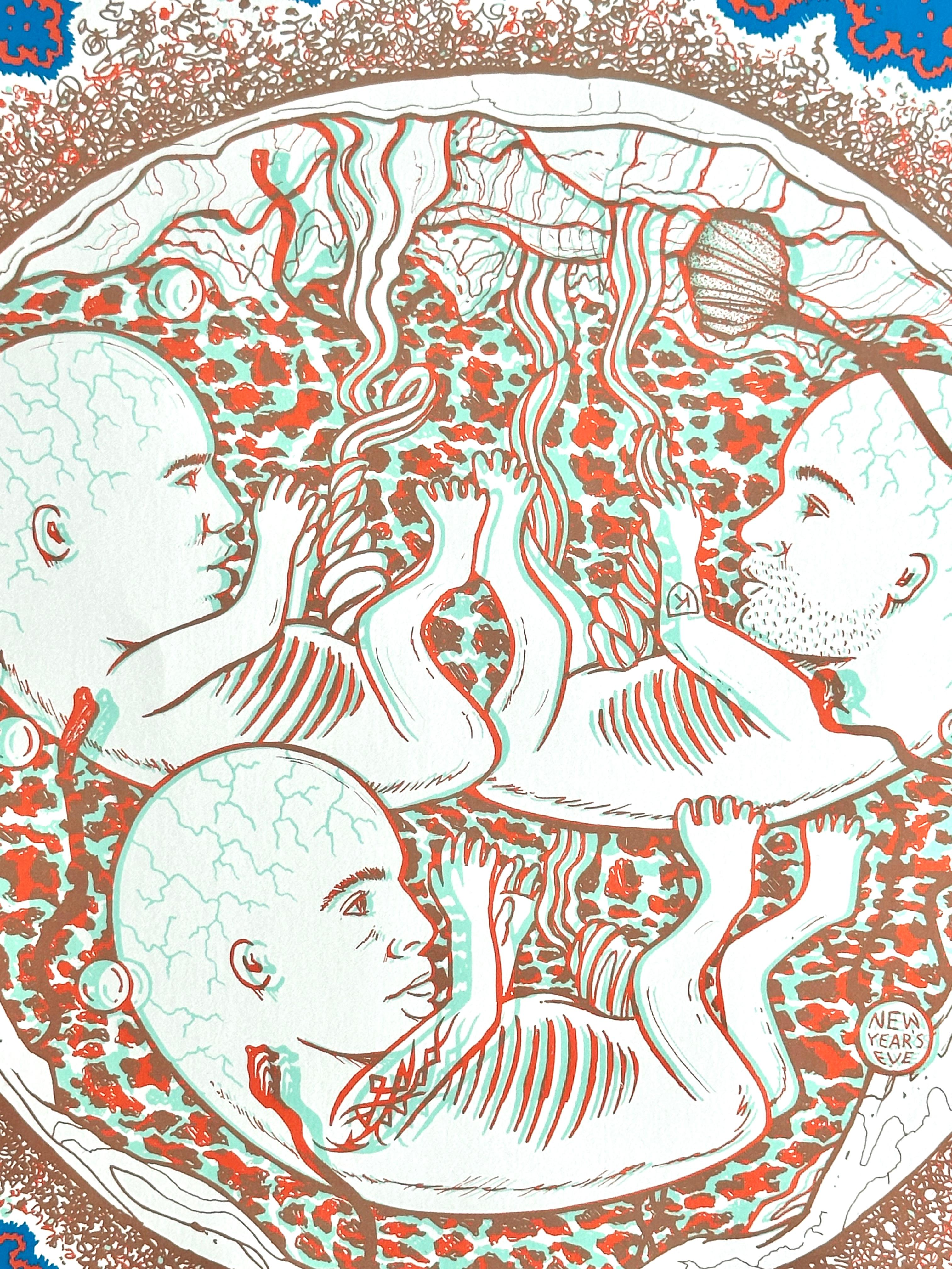 Nirvana Original Konzertplakat für das Oakland Coliseum, Kalifornien, 1993 im Angebot 2