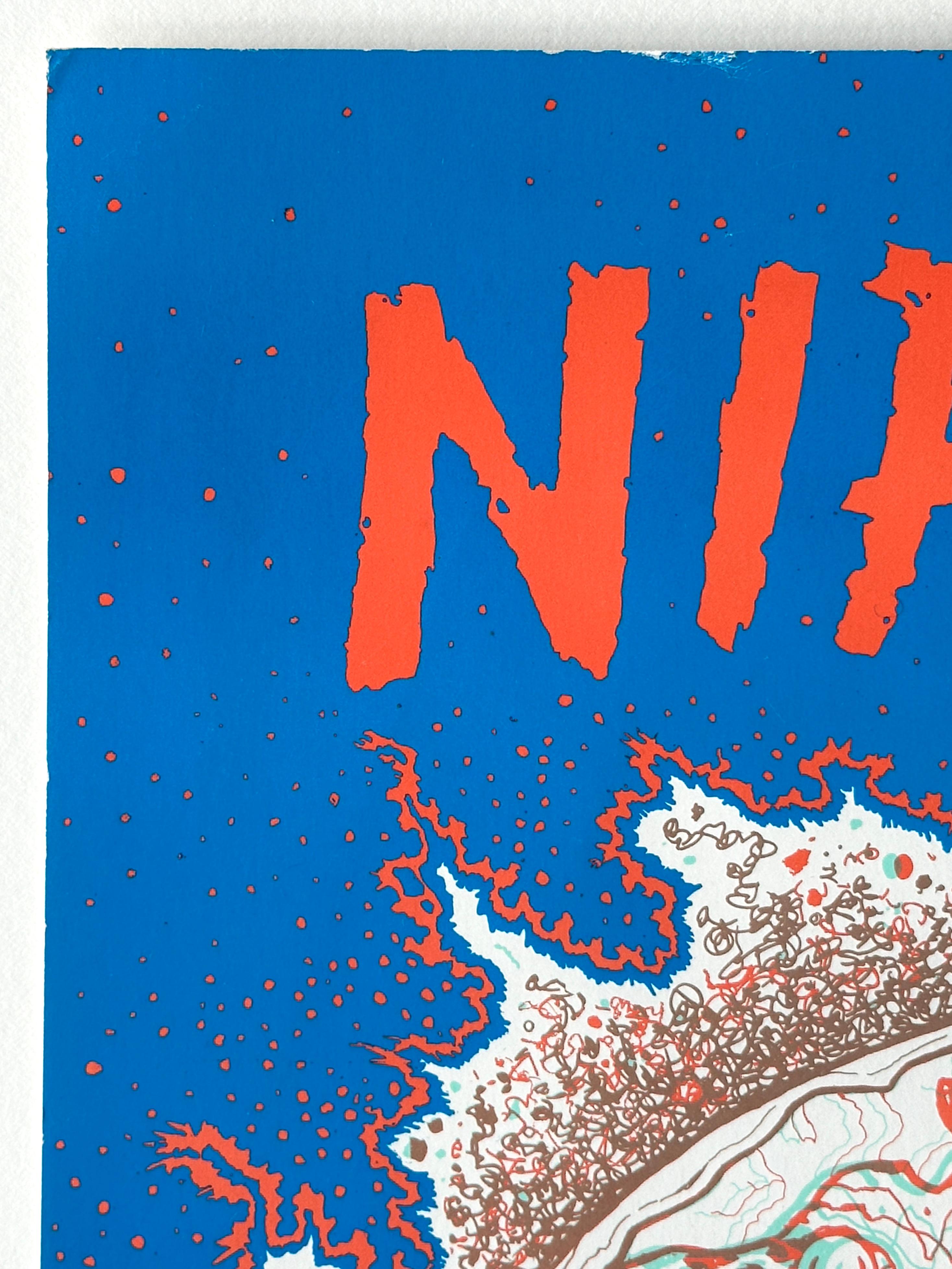 Nirvana Original Konzertplakat für das Oakland Coliseum, Kalifornien, 1993 (amerikanisch) im Angebot