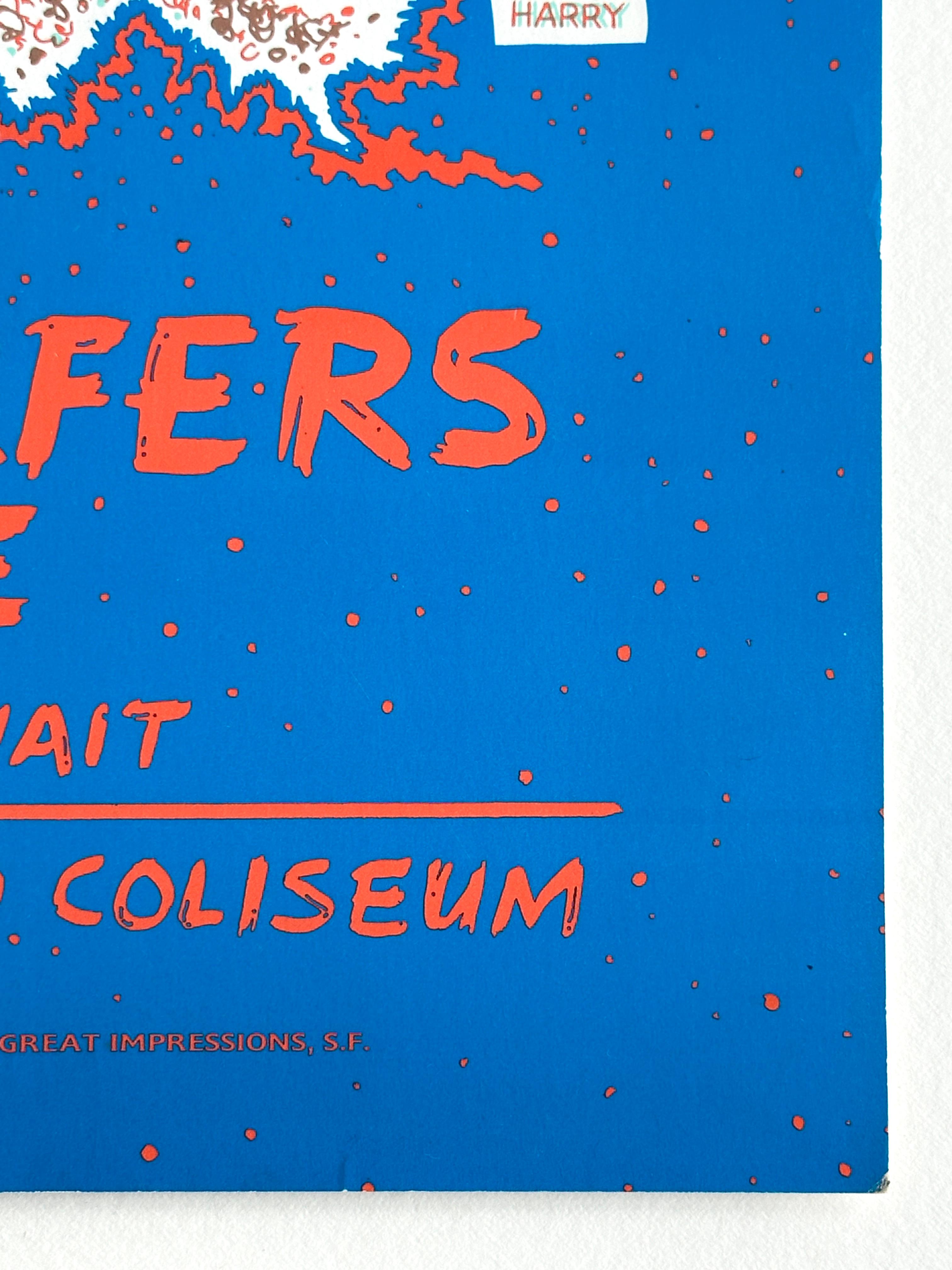 Nirvana Original Konzertplakat für das Oakland Coliseum, Kalifornien, 1993 (Ende des 20. Jahrhunderts) im Angebot