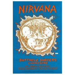 Nirvana Original Concert Poster for the Oakland Coliseum, California, 1993