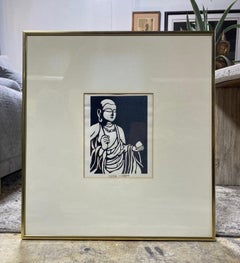 Nishijima Katsuyuki Japanese Woodblock Print Jico-Bobatsu Buddha