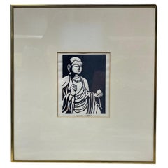 Nishijima Katsuyuki Japanese Woodblock Print Jico-Bobatsu Buddha