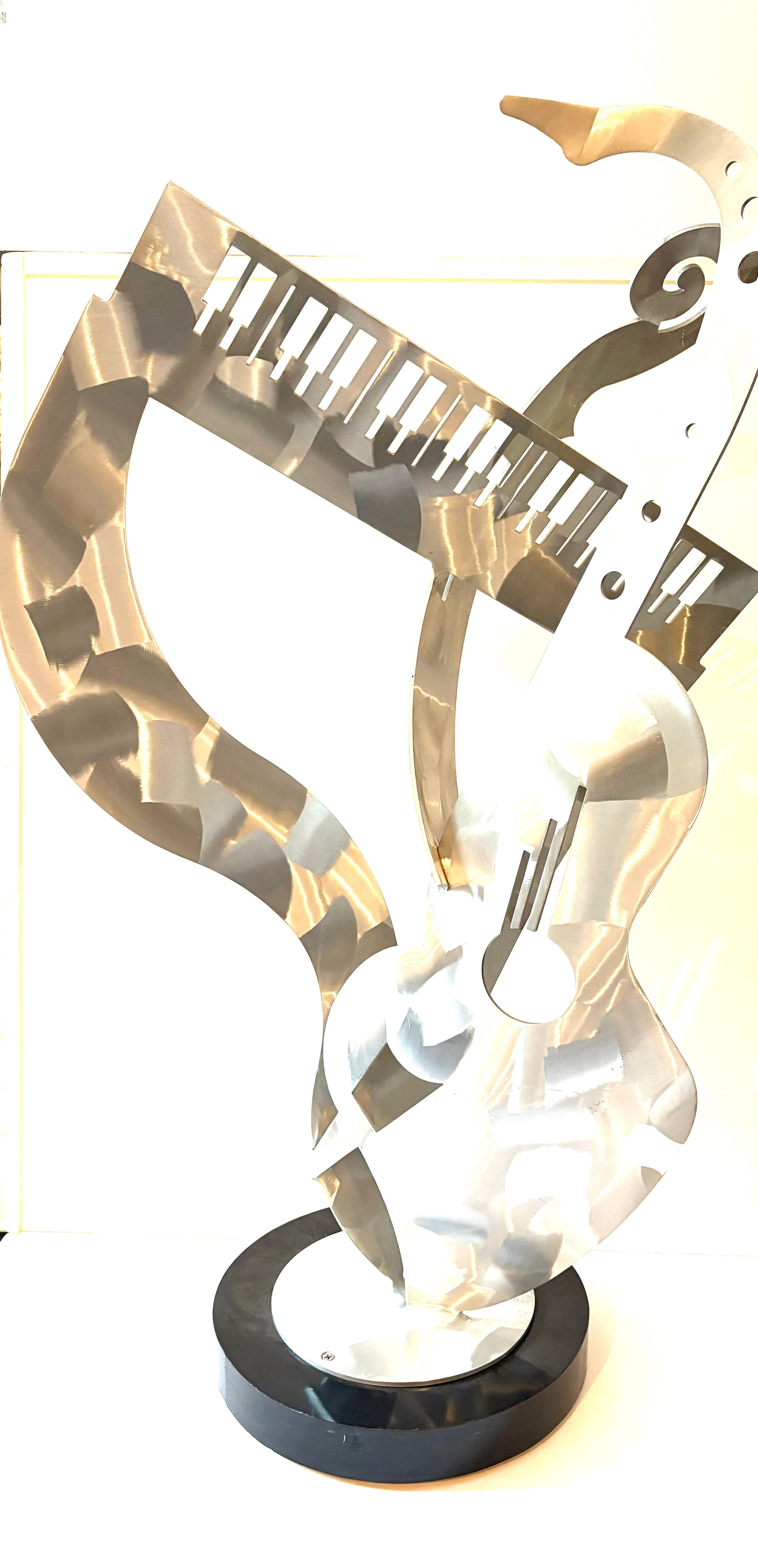 Piano et guitare - Sculpture de Niso Maman