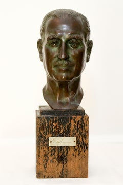 Bronze Bust of a Gentleman by Nison Tregor 