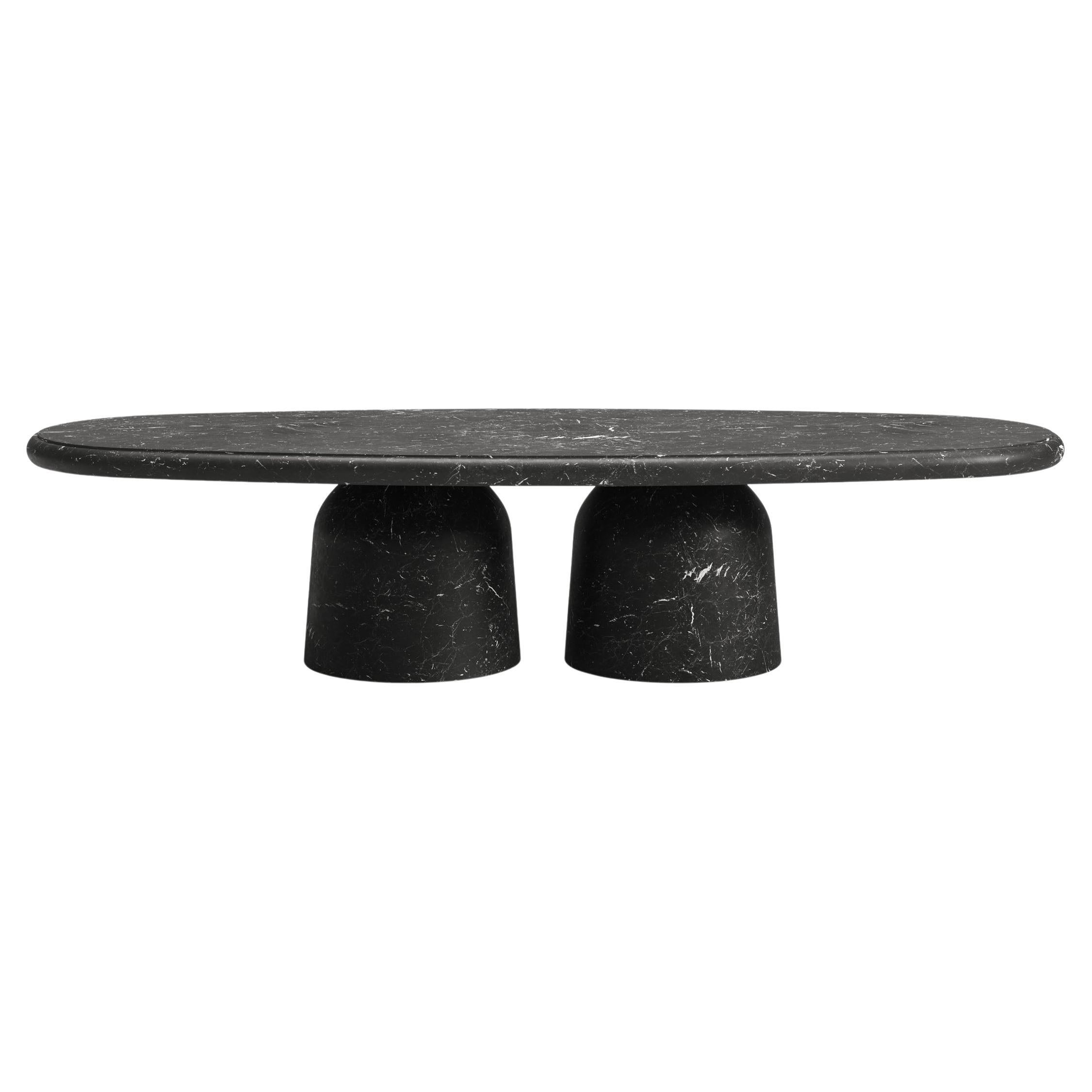 Nissa Nero Marquinia Marble Contemporary Coffee Table by Ivan Colominas