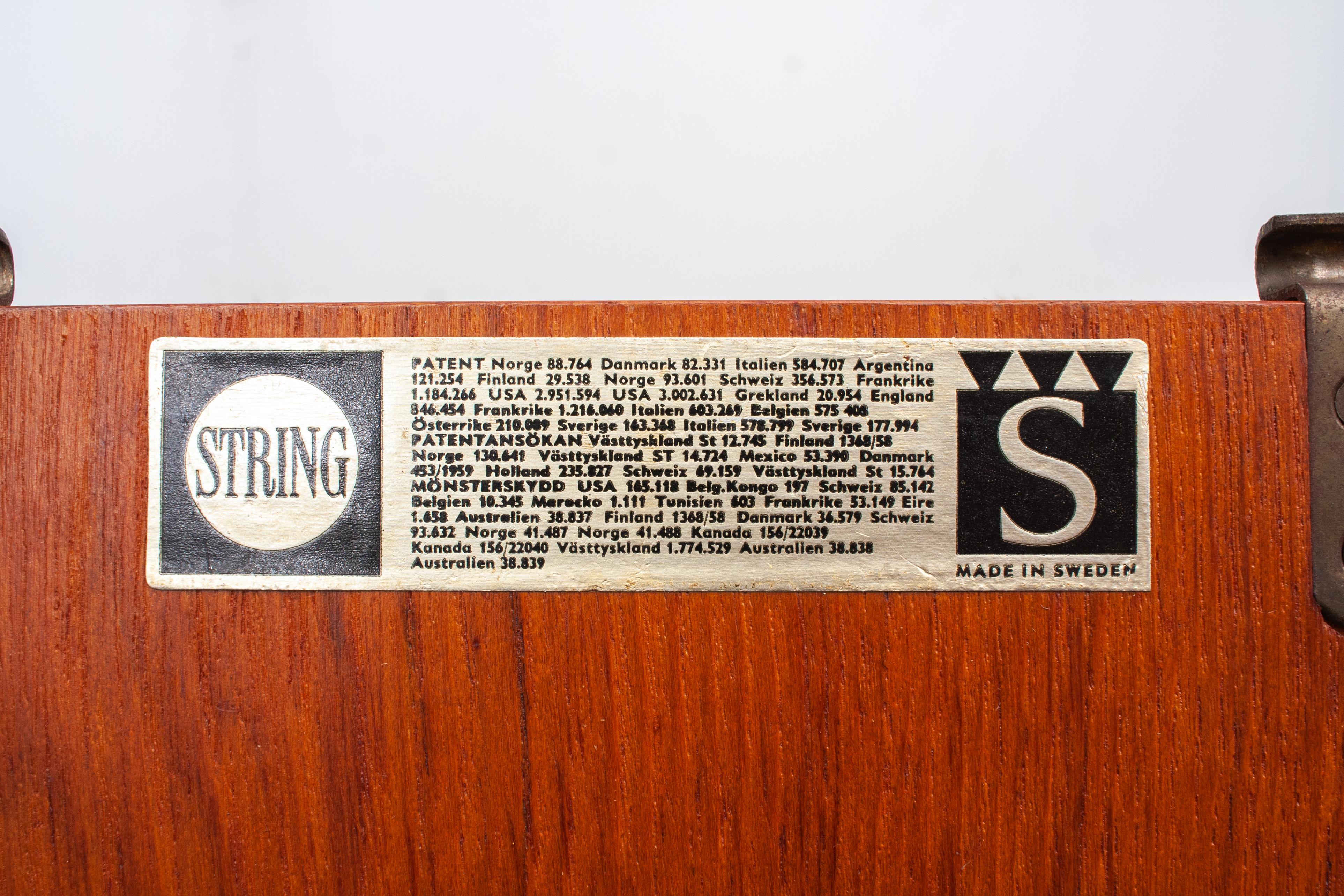 Mid-20th Century Nisse Strinning Teak Wall System, 1963, Sweden