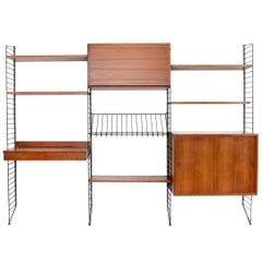 Nisse Strinning Wall Unit Ladder Shelf for String Design AB Sweden, 1960