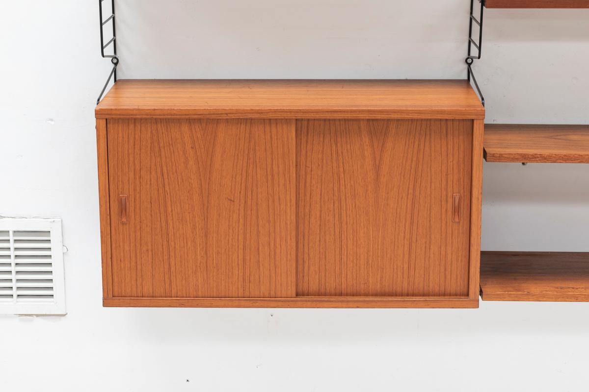 Nisse Strinning Wall Unit with Vinyl Compartment for String, Sweden 1960s 6