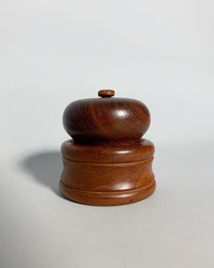 Nissen Denmark Pepper Mill Teak Integrated Salt Shaker, Mid-Century, 1960s