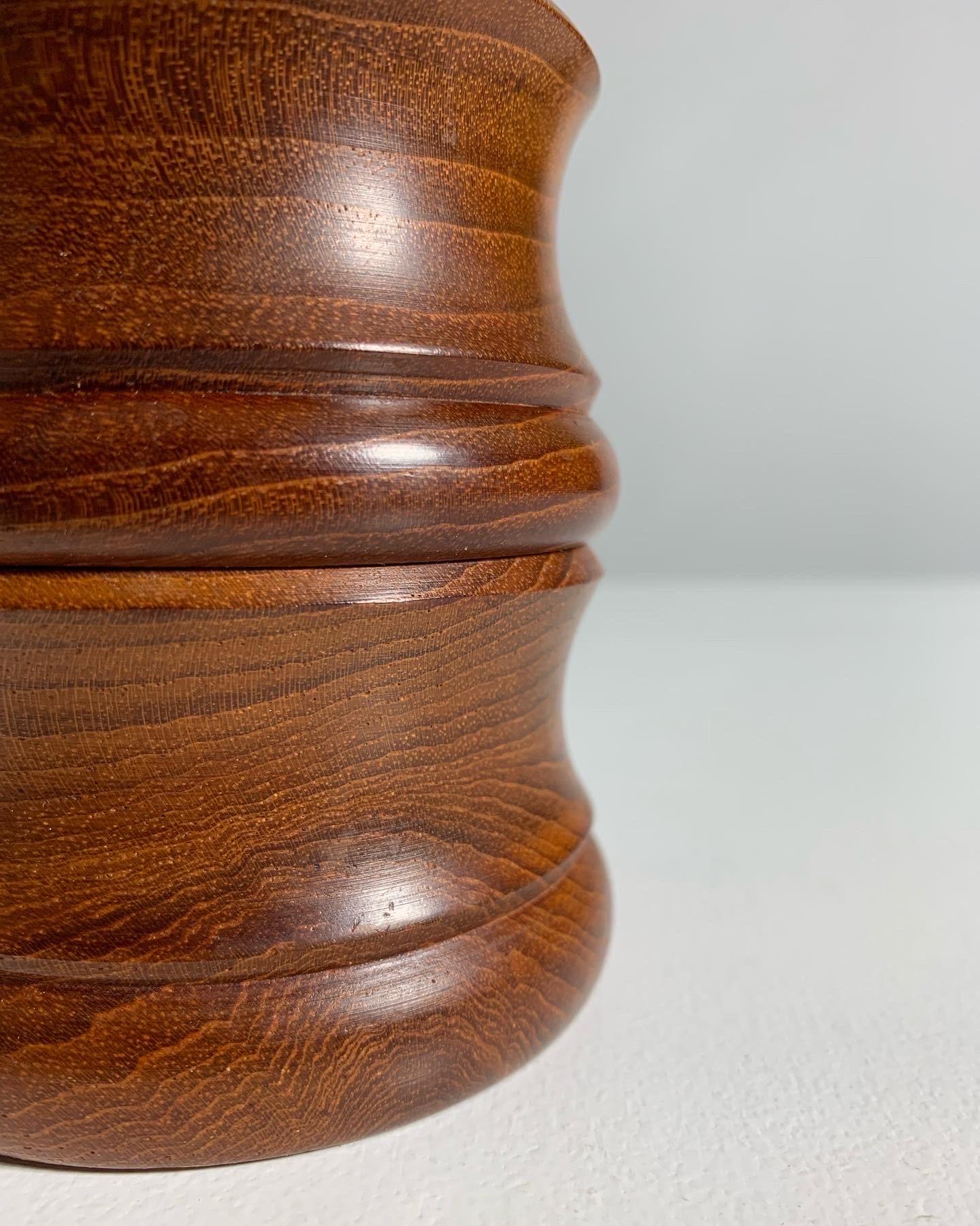 Nissen Denmark Pepper Mill Teak Integrated Salt Shaker Mid Century 1960s 2