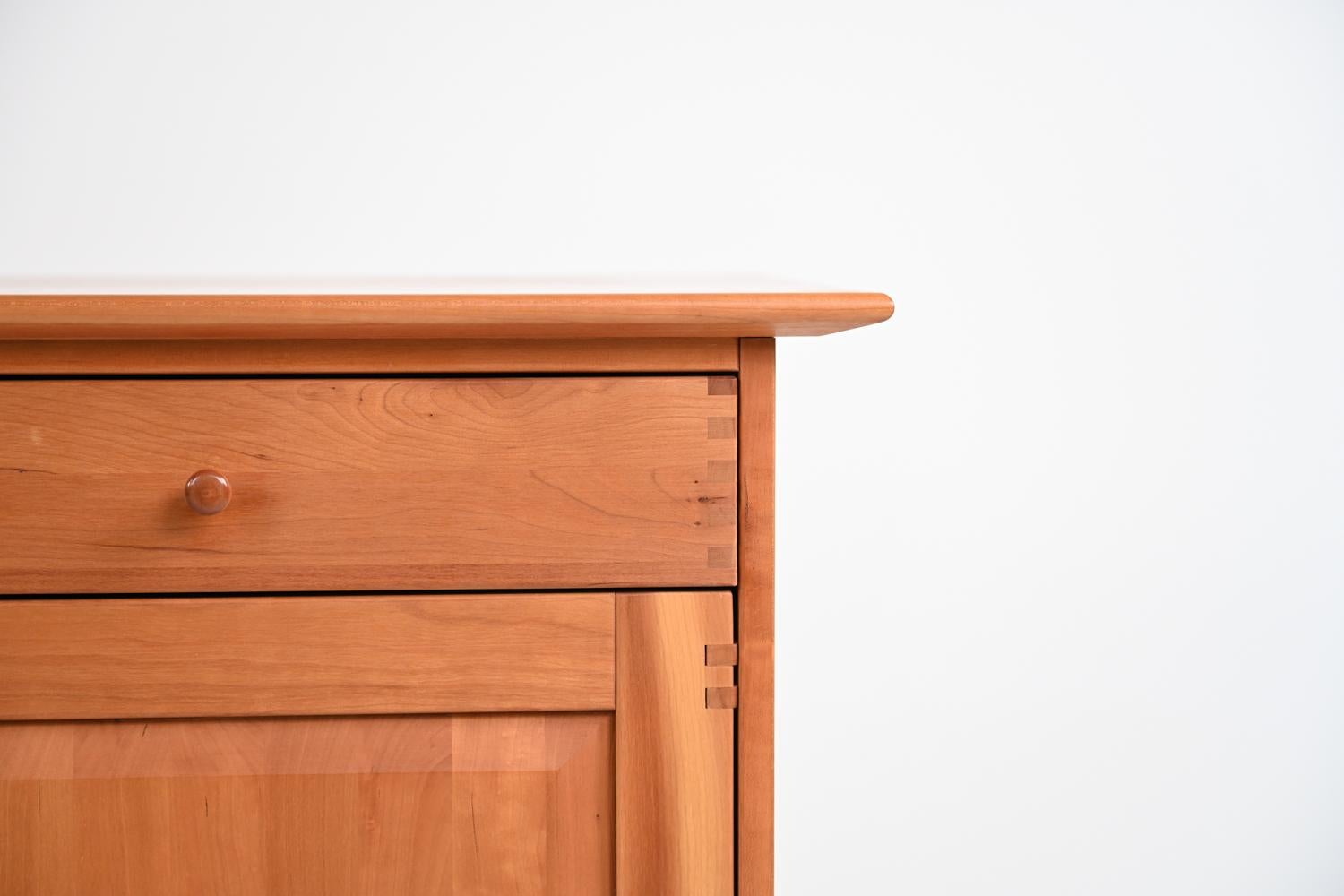 Mid-Century Modern Nissen & Gehl for Naver Collection Cherry Wood Buffet Server Cabinet