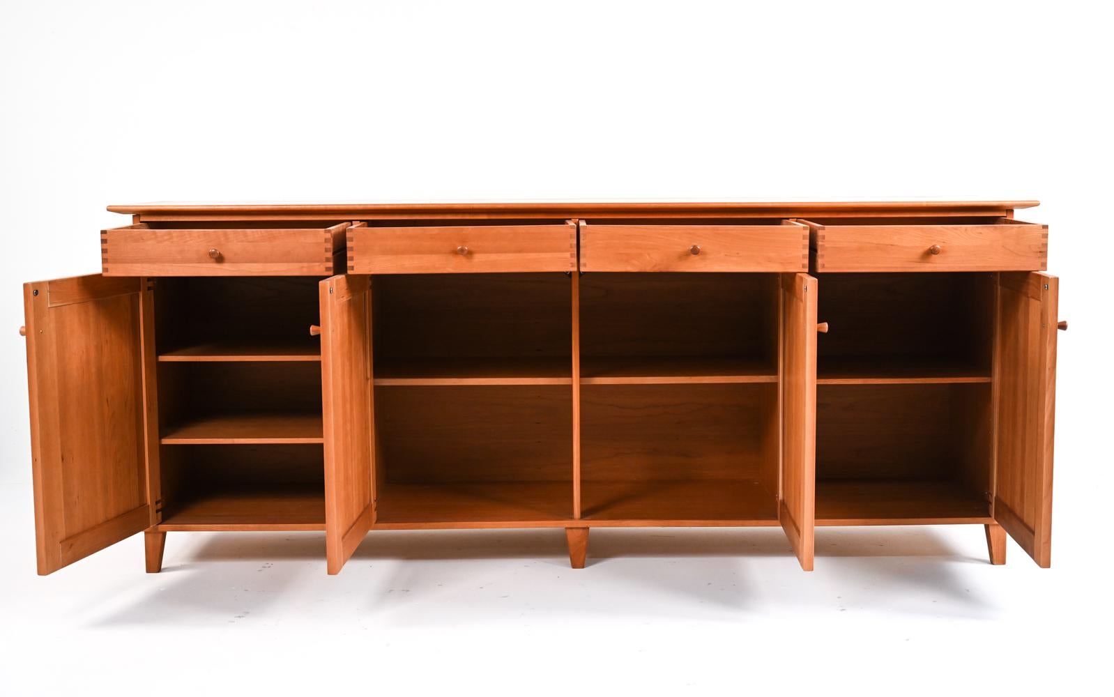 Nissen & Gehl for Naver Collection Cherry Wood Buffet Server Cabinet In Good Condition In Norwalk, CT