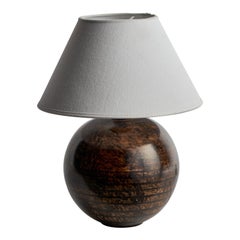 Nittsjö, Table Lamp, Ceramic, Sweden, 1930s