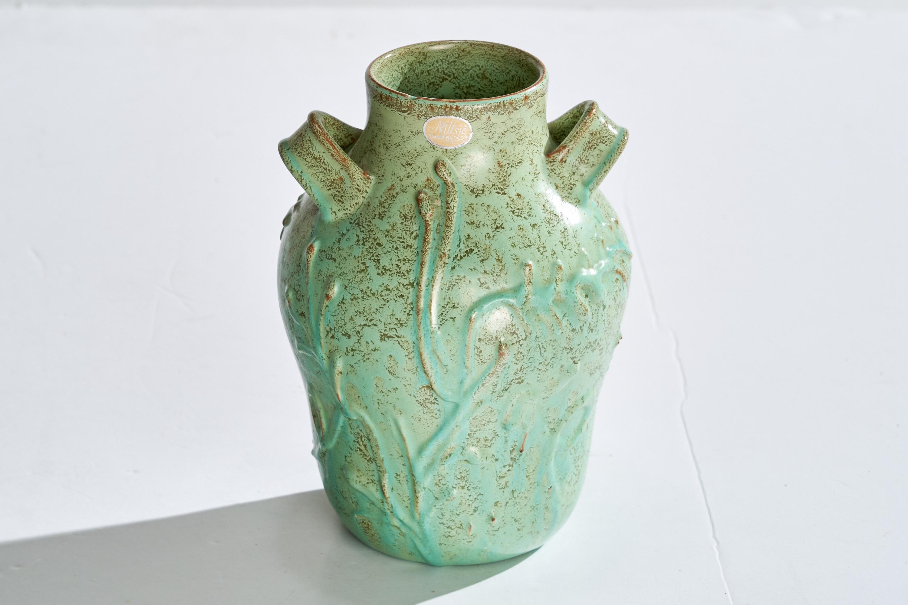 Nittsjö, vase, céramique, Suède, années 1930 en vente 4