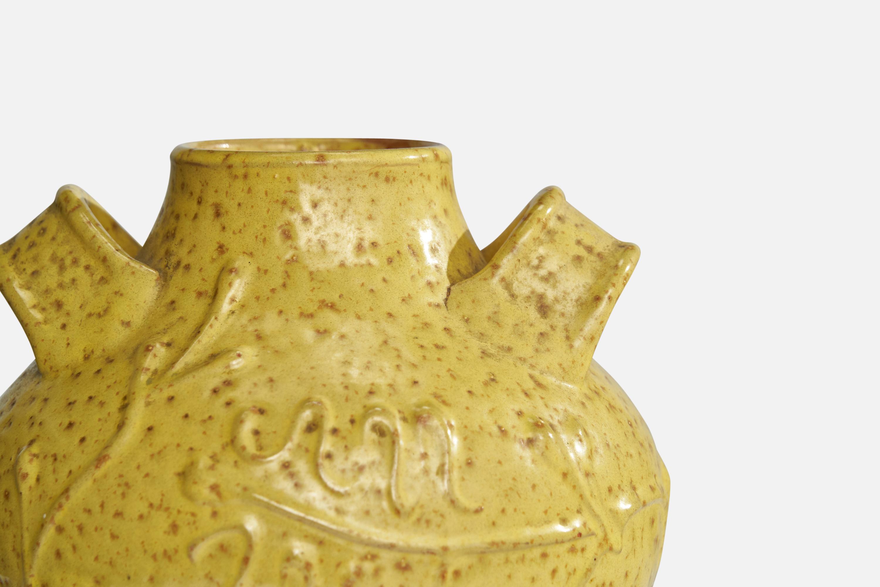 Scandinavo moderno Nittsjö, Vaso, Ceramica, Svezia, anni '30 in vendita