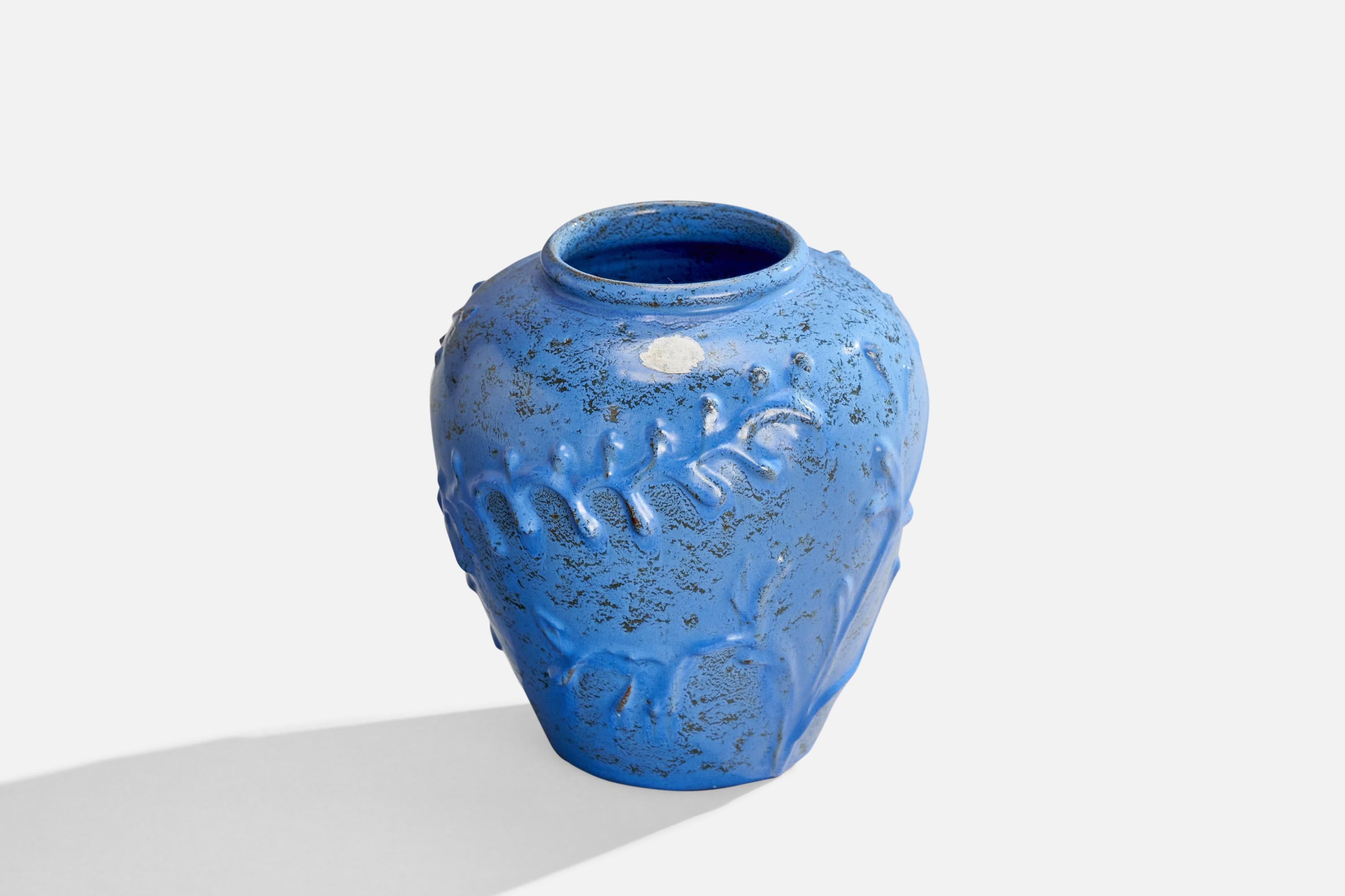 Scandinave moderne Nittsjö, vase, céramique, Suède, années 1930 en vente
