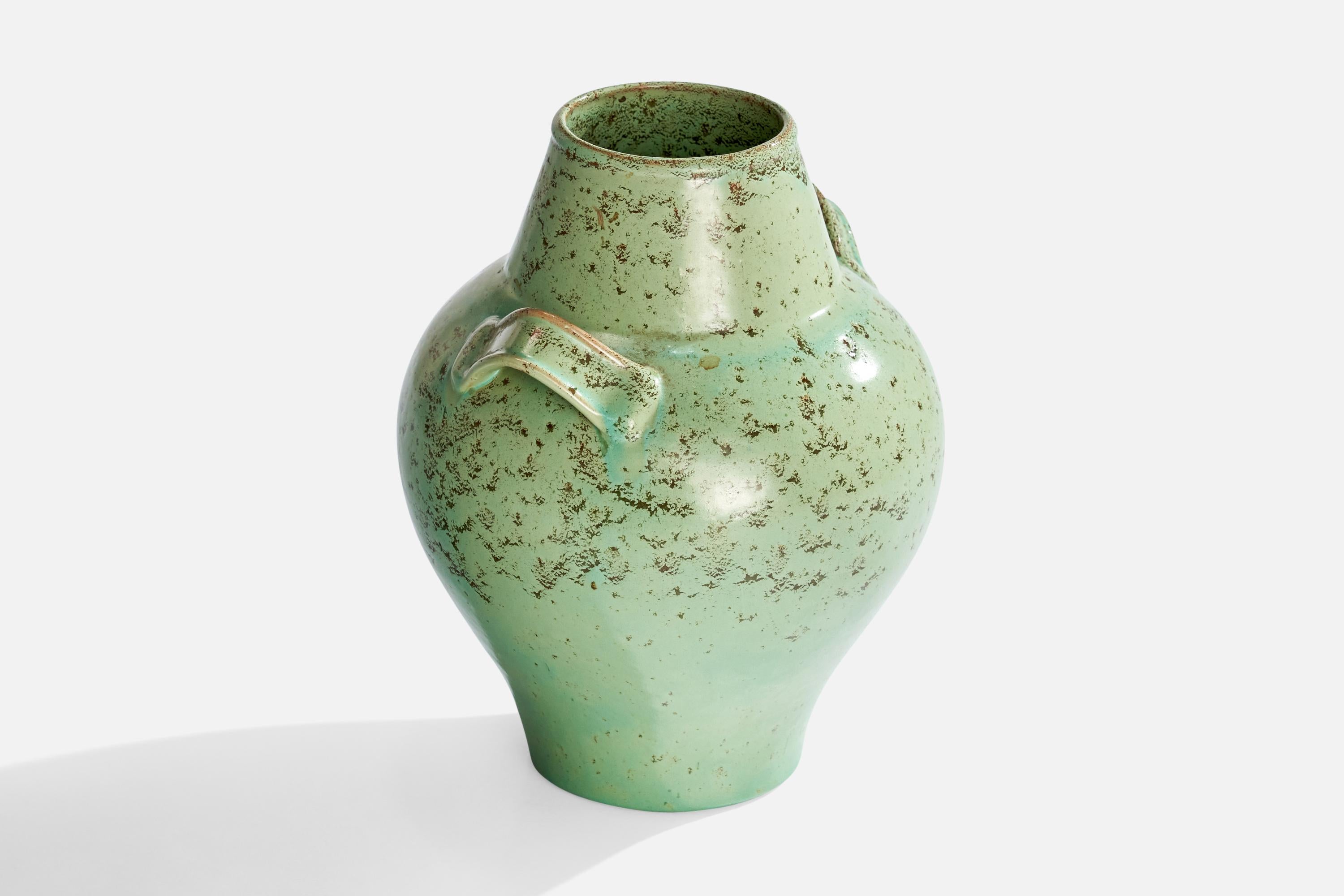 Scandinavo moderno Nittsjö, Vaso, Ceramica, Svezia, anni '1930 in vendita