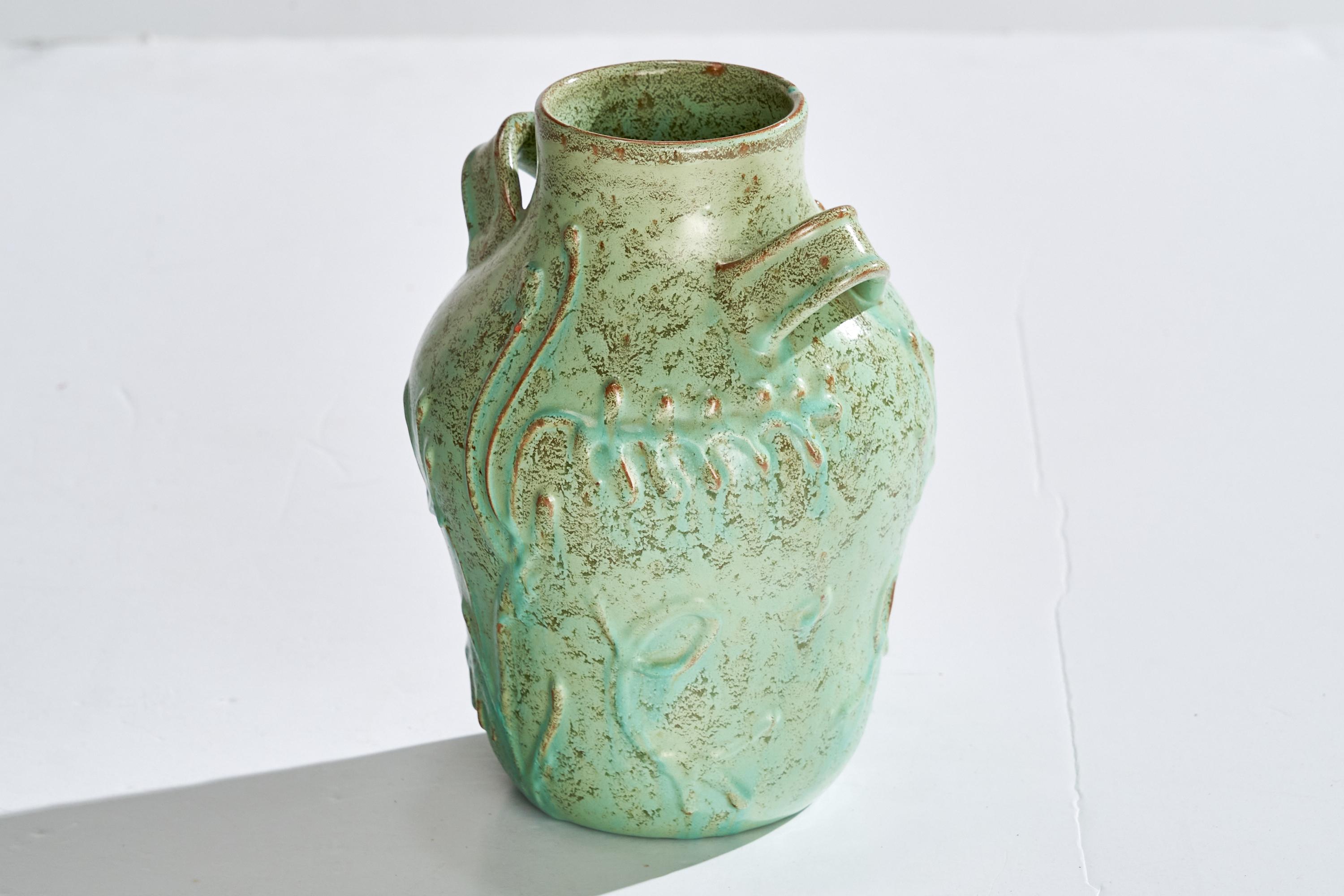 Scandinave moderne Nittsjö, vase, céramique, Suède, années 1930 en vente