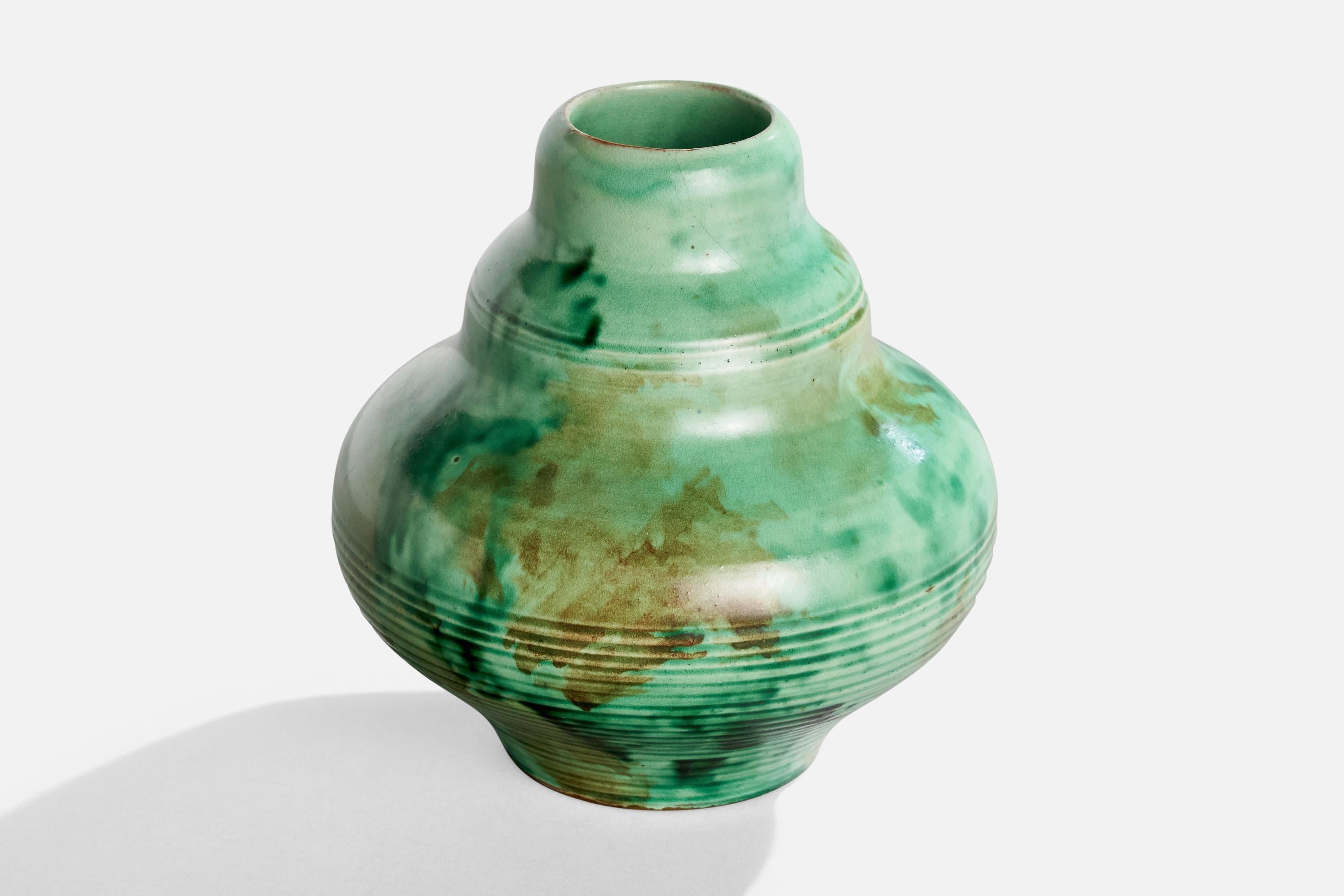 Nittsjö, Vase, Keramik, Schweden, 1930er Jahre (Schwedisch) im Angebot