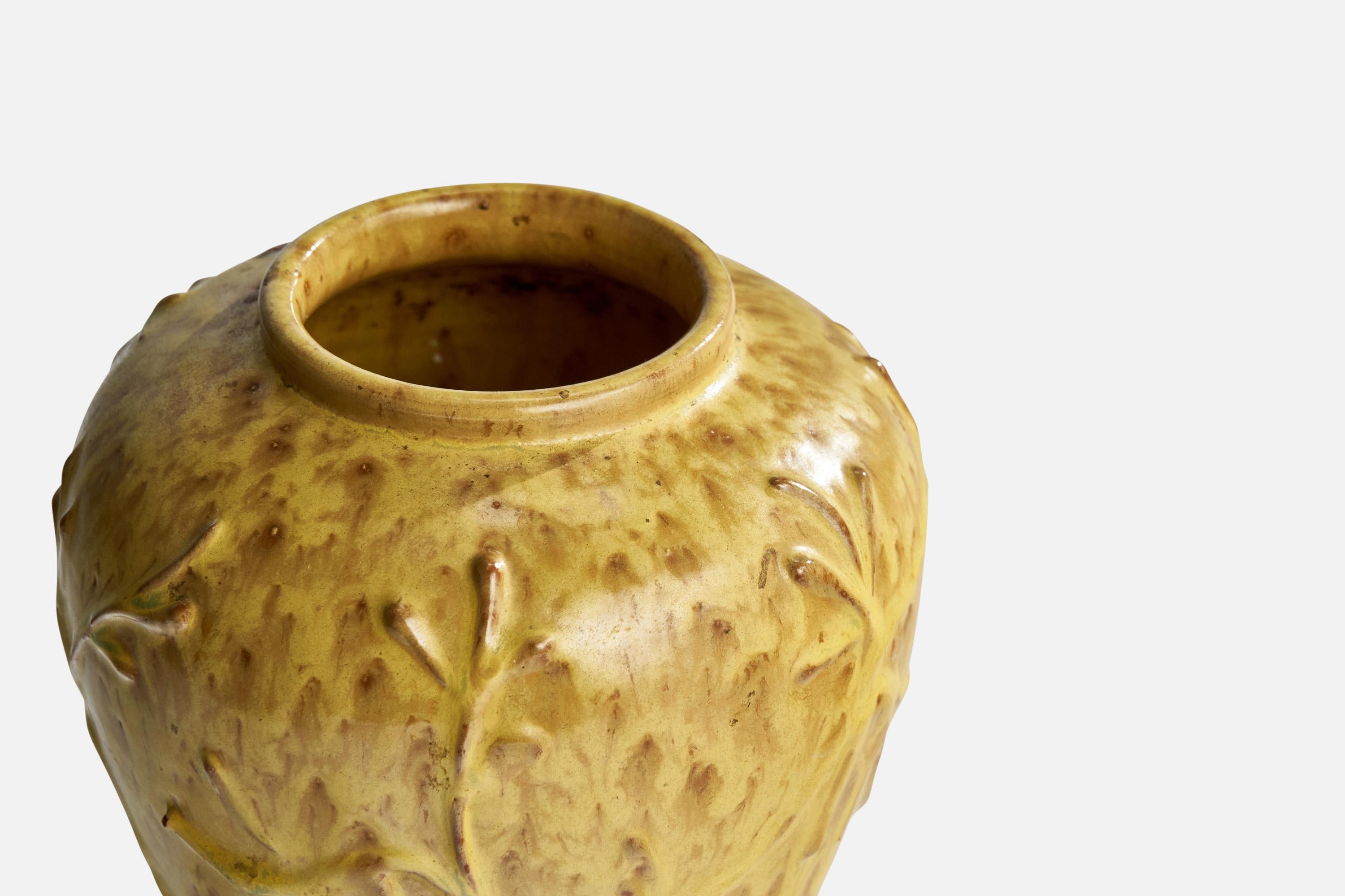 Swedish Nittsjö, Vase, Ceramic, Sweden, 1930s For Sale