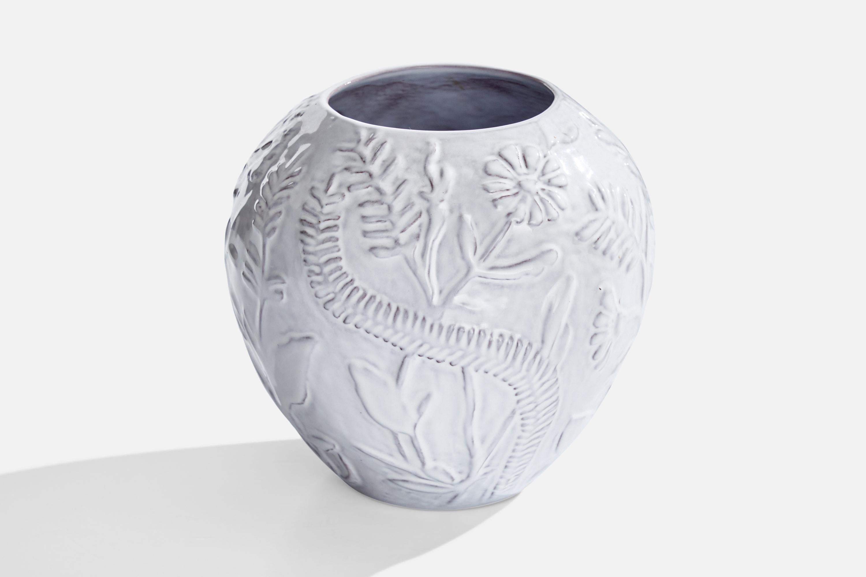 Swedish Nittsjö, Vase, Ceramic, Sweden, 1930s For Sale