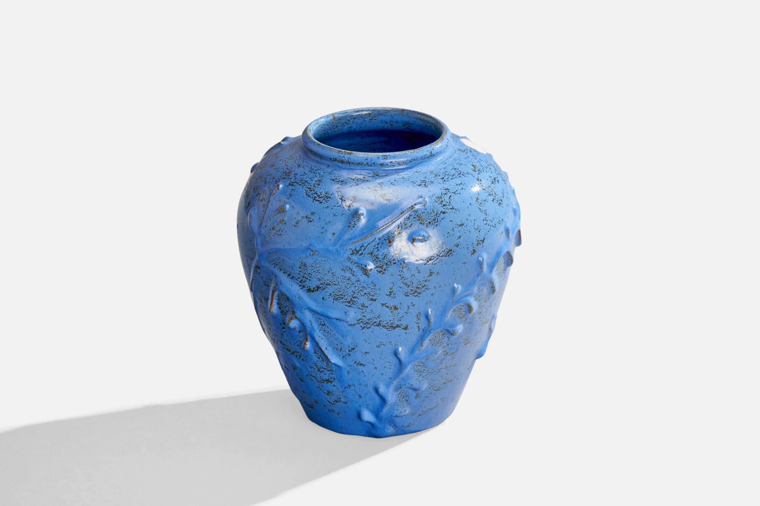Suédois Nittsjö, vase, céramique, Suède, années 1930 en vente
