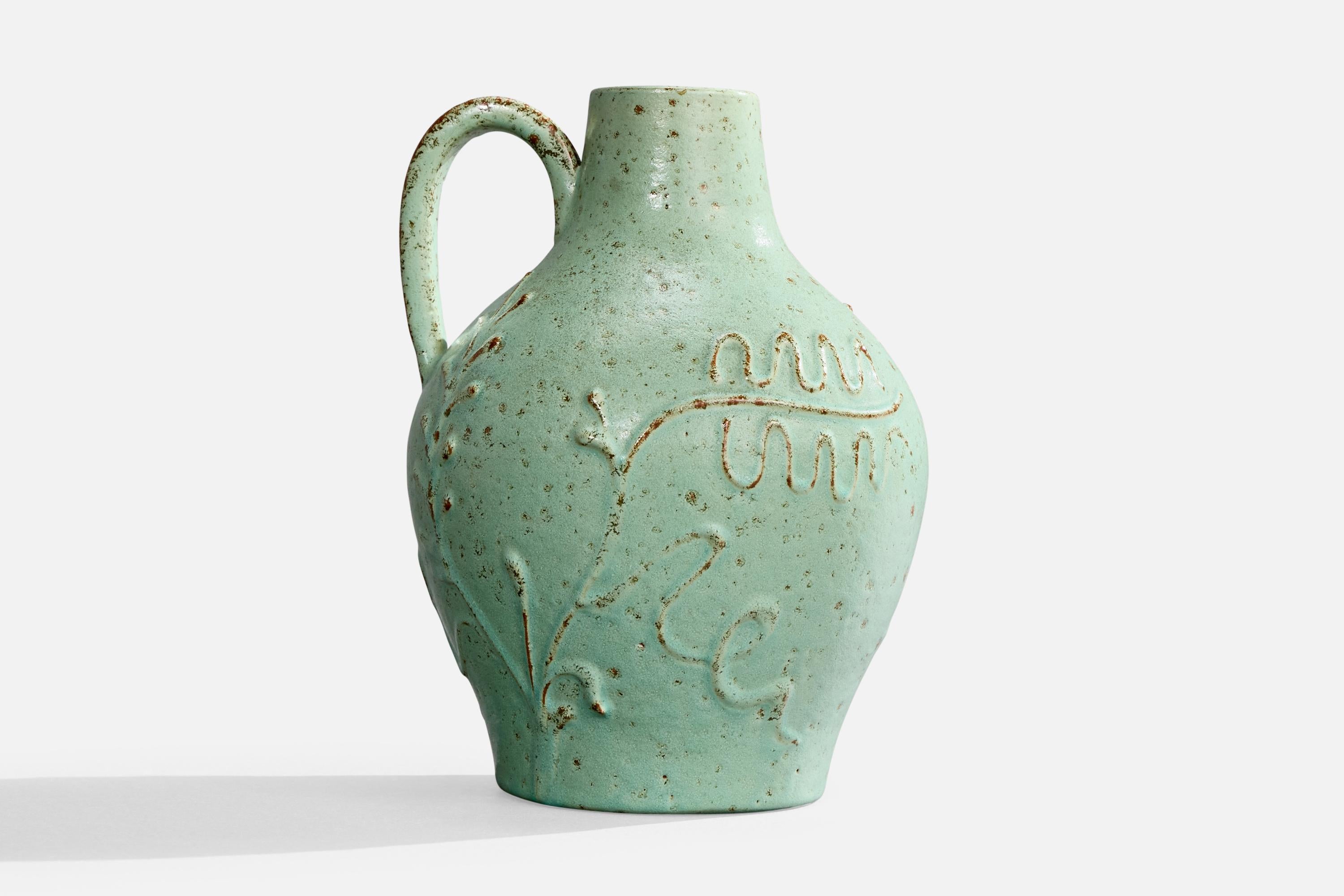 Suédois Nittsjö, vase, céramique, Suède, années 1930 en vente