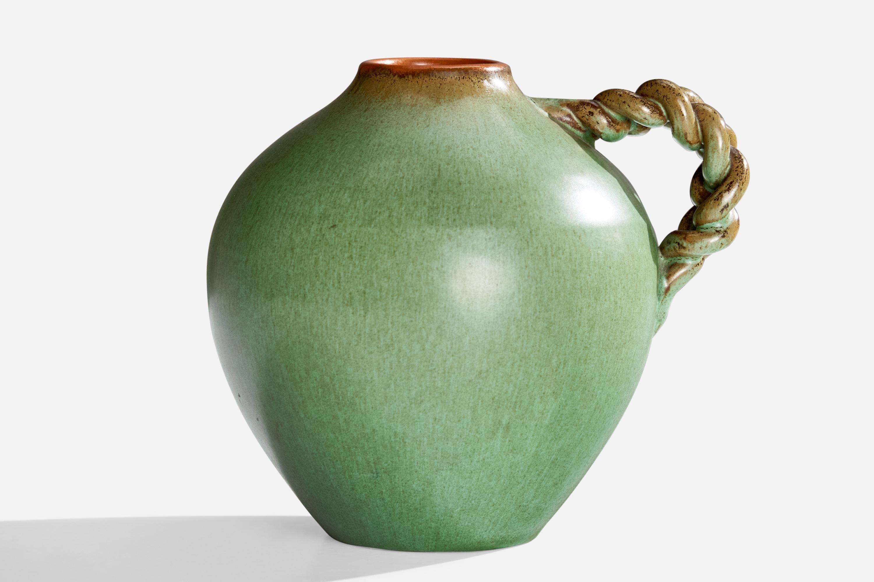 Céramique Nittsjö, vase, céramique, Suède, années 1930 en vente