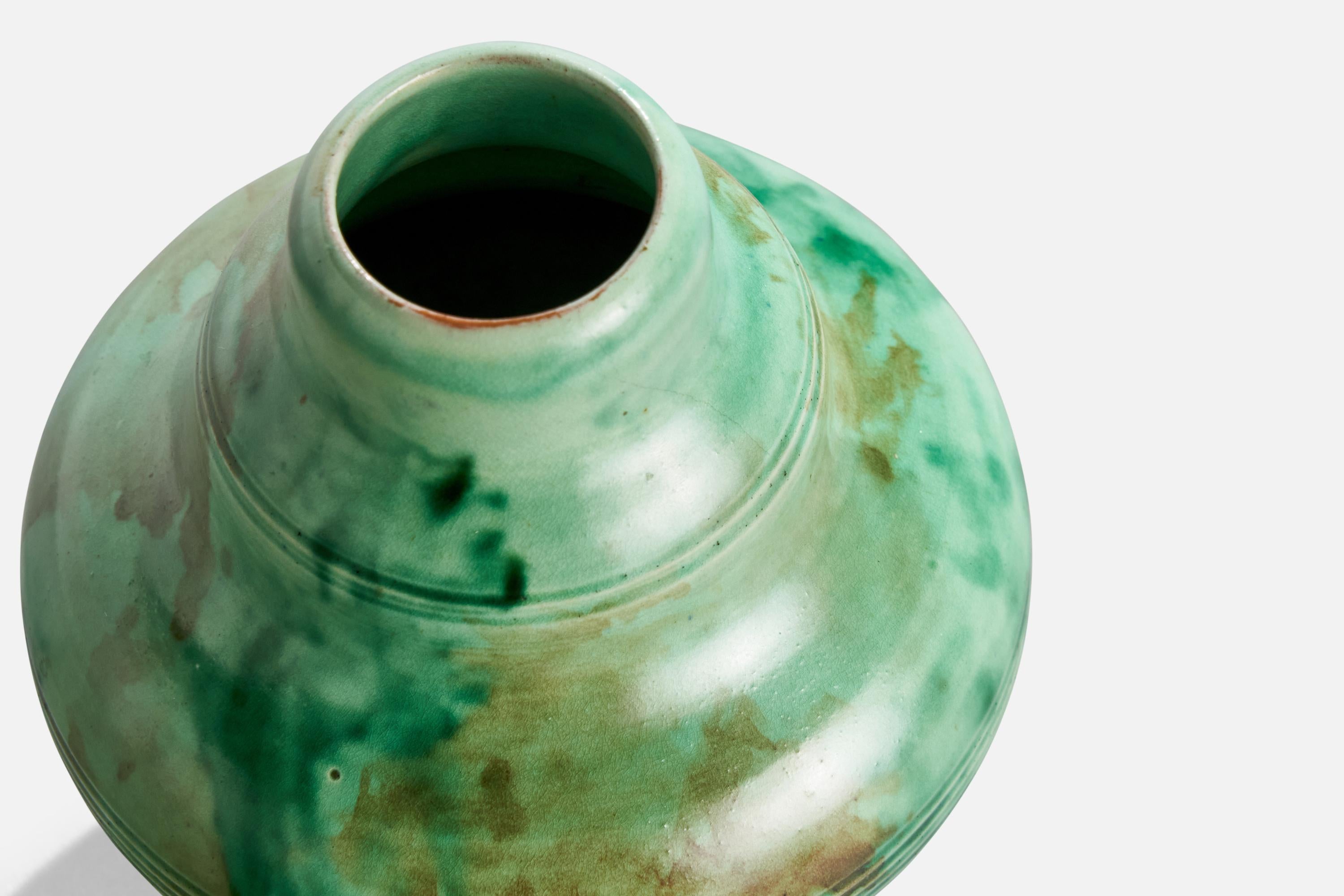 Nittsjö, Vase, Keramik, Schweden, 1930er Jahre (Mitte des 20. Jahrhunderts) im Angebot