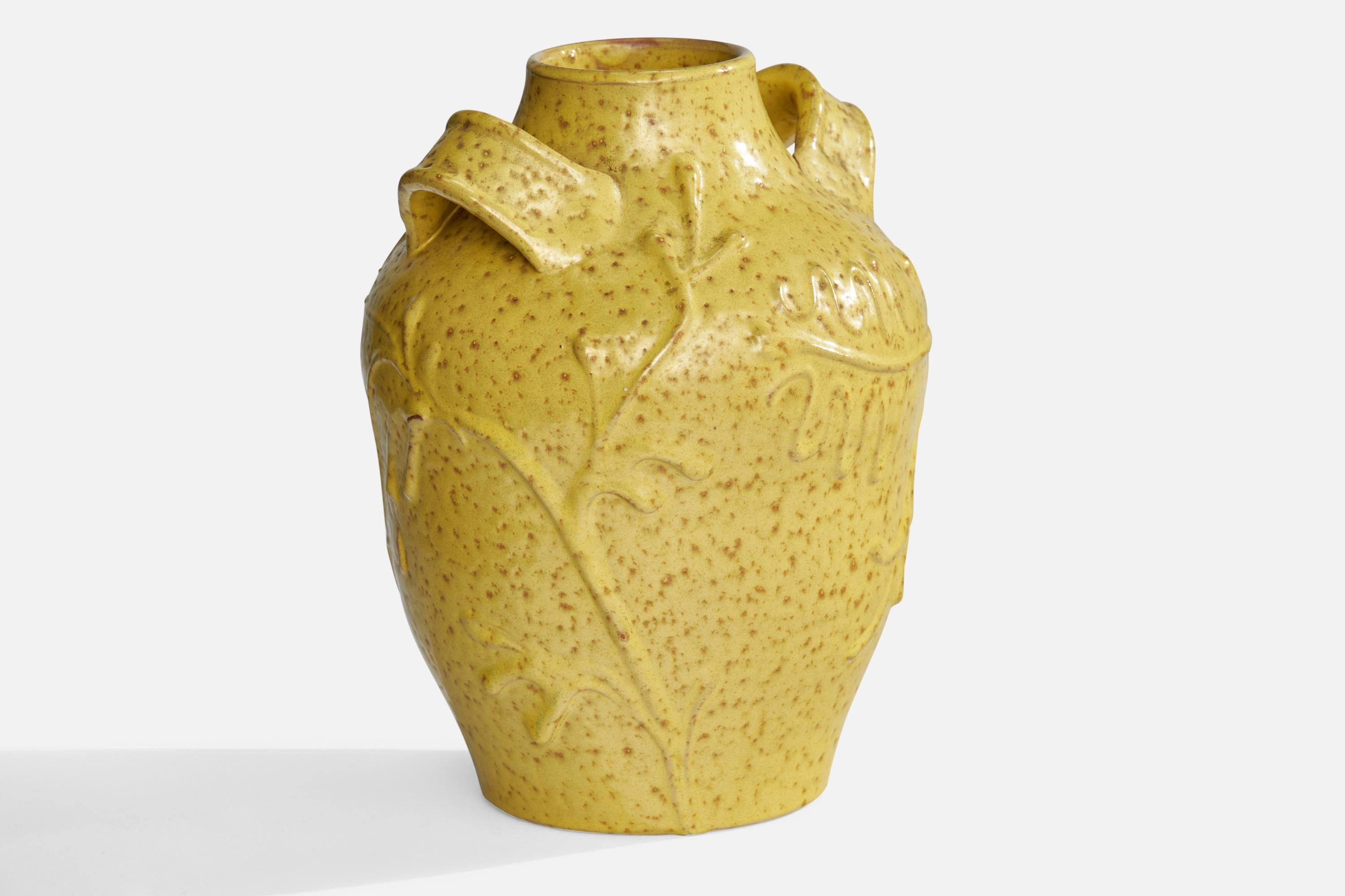 Metà XX secolo Nittsjö, Vaso, Ceramica, Svezia, anni '30 in vendita