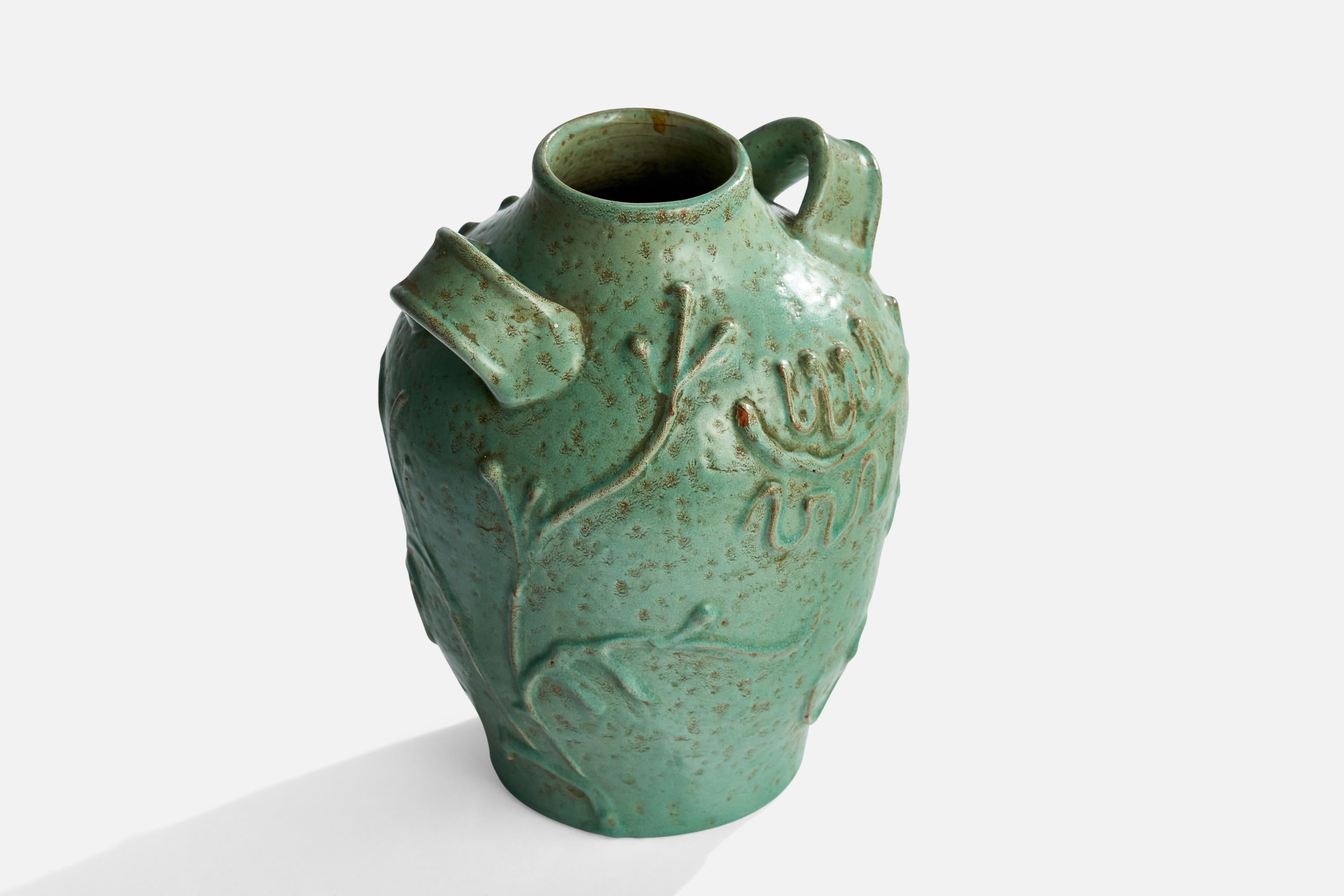 Mid-20th Century Nittsjö, Vase, Ceramic, Sweden, 1930s For Sale