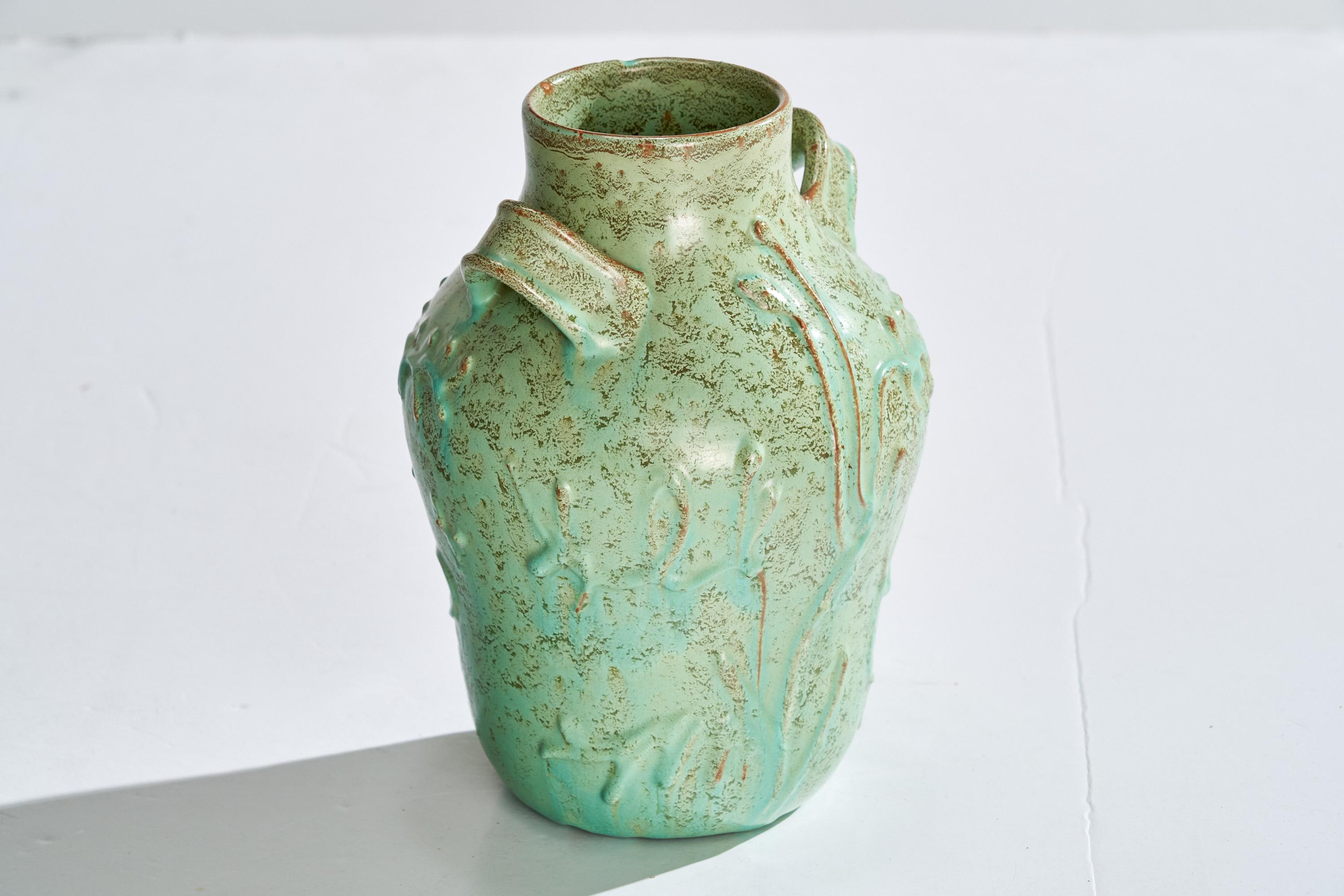 Céramique Nittsjö, vase, céramique, Suède, années 1930 en vente