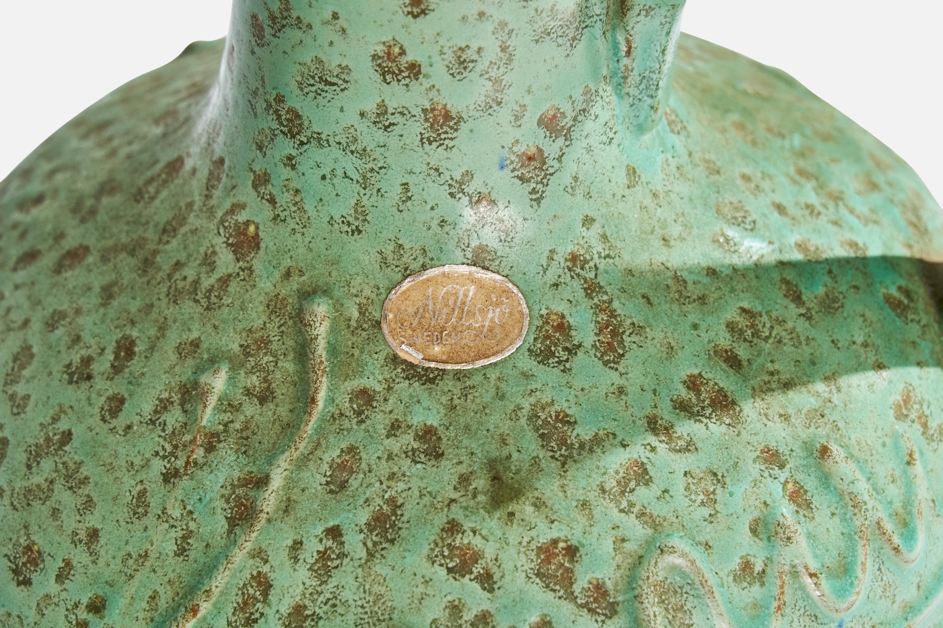Céramique Nittsjö, vase, céramique, Suède, années 1930 en vente