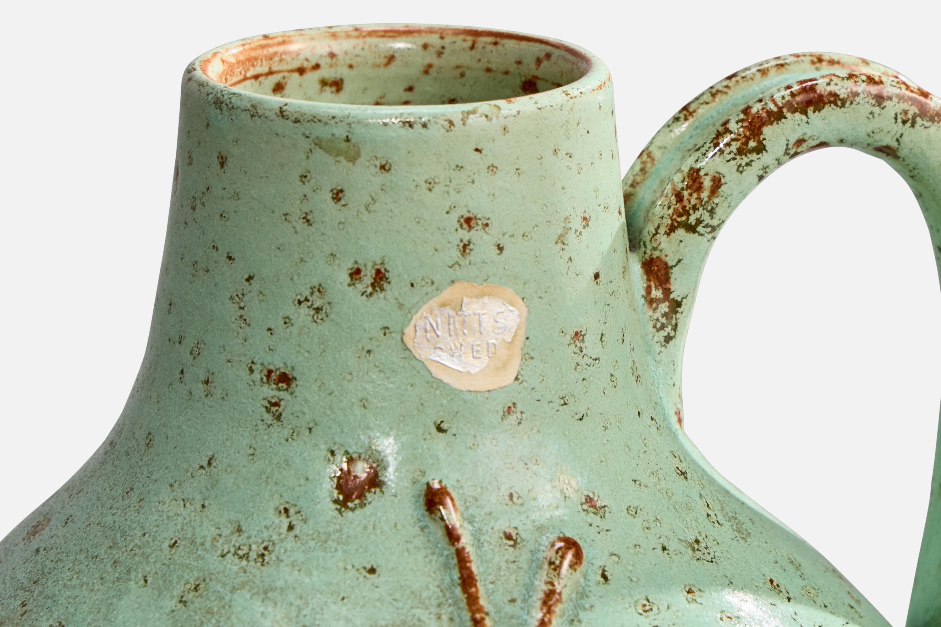 Céramique Nittsjö, vase, céramique, Suède, années 1930 en vente