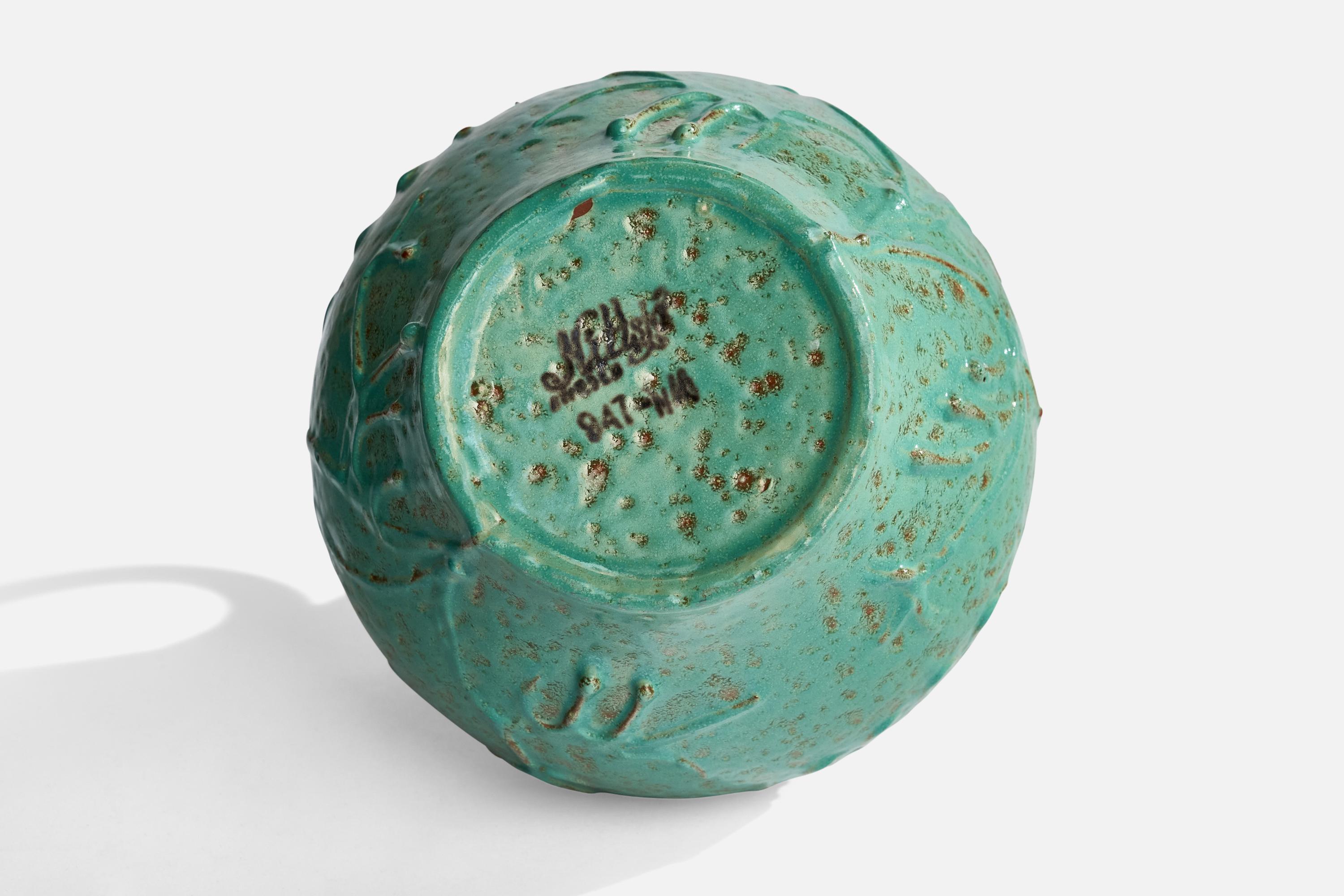 Nittsjö, Vase, Keramik, Schweden, 1930er Jahre im Angebot 2